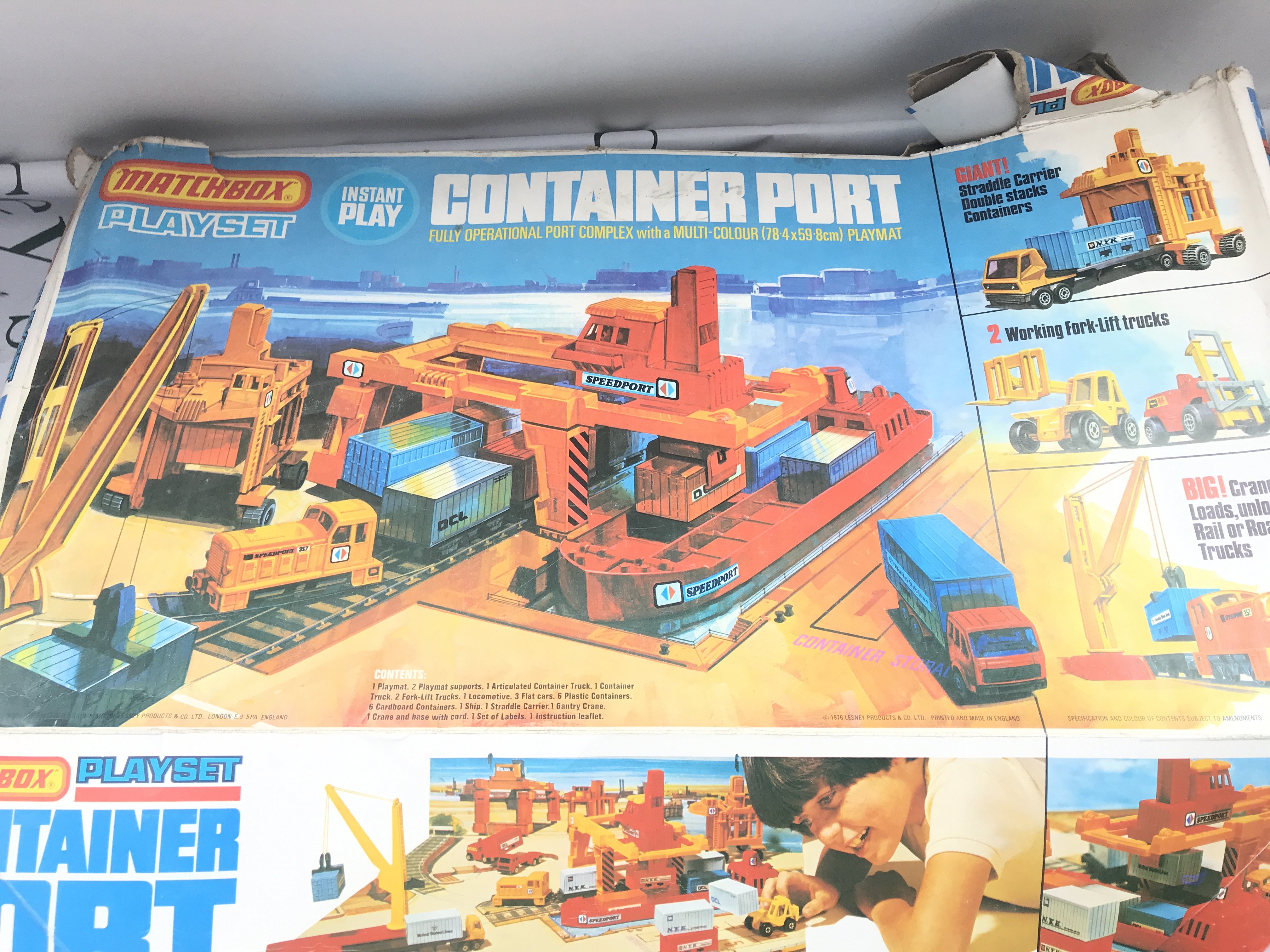 A Boxed Matchbox Container Port. Box Is Worn. Parts Missing. No Reserve.