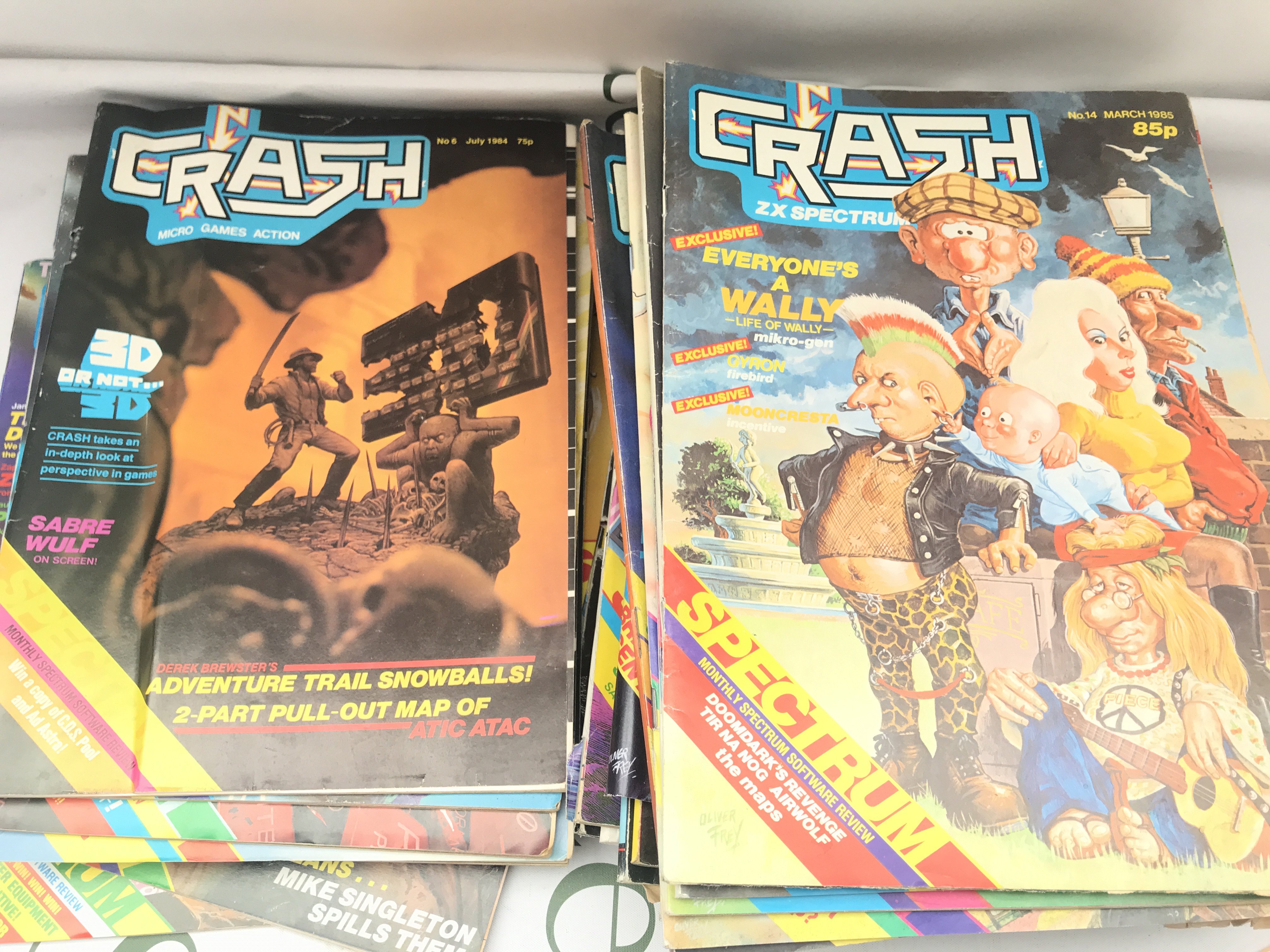 A Collection Of Crash Magazines. Approximately 31.
