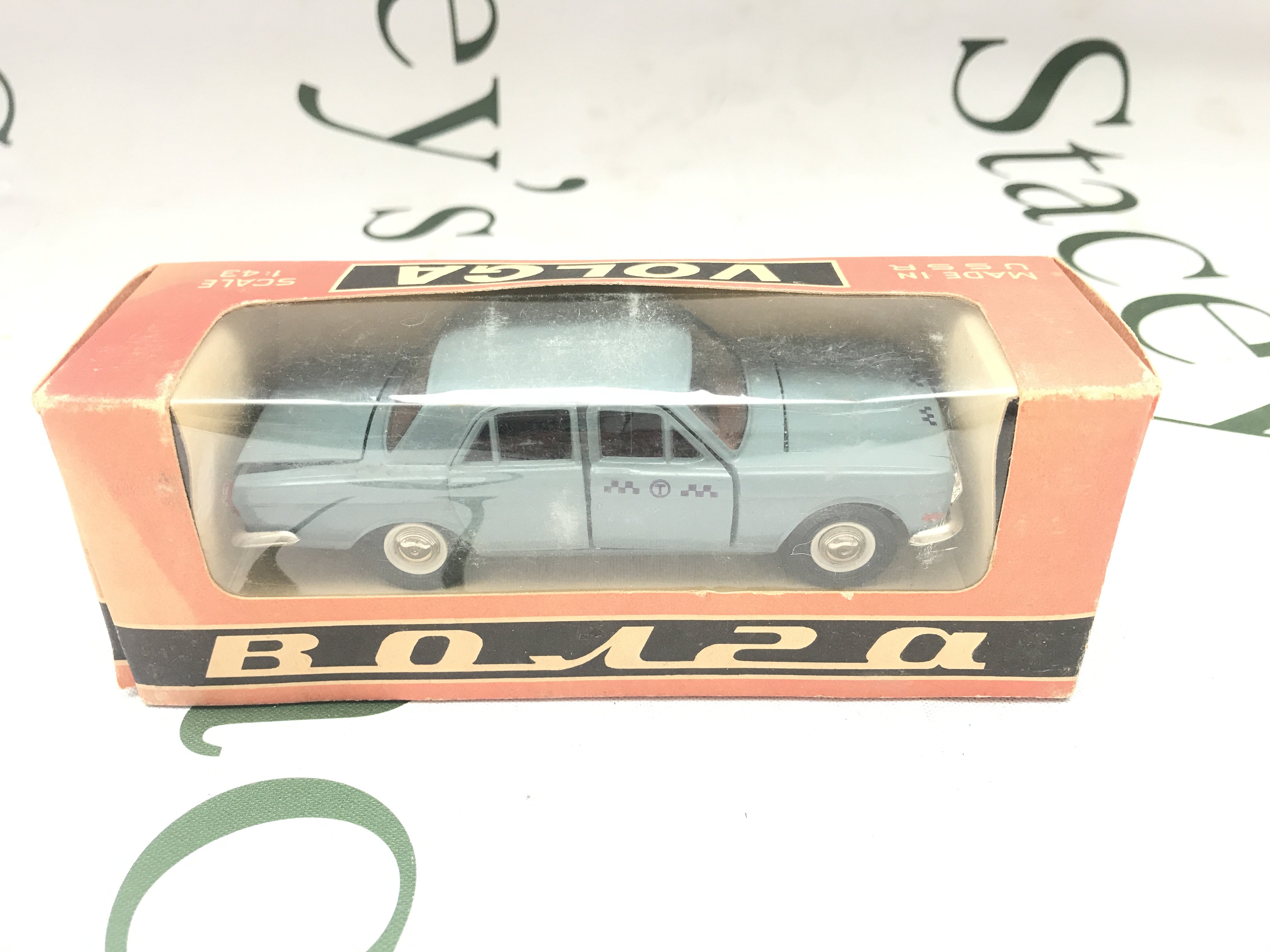 A Boxed Russian 1/43 Scale GAZ Volga Taxi.