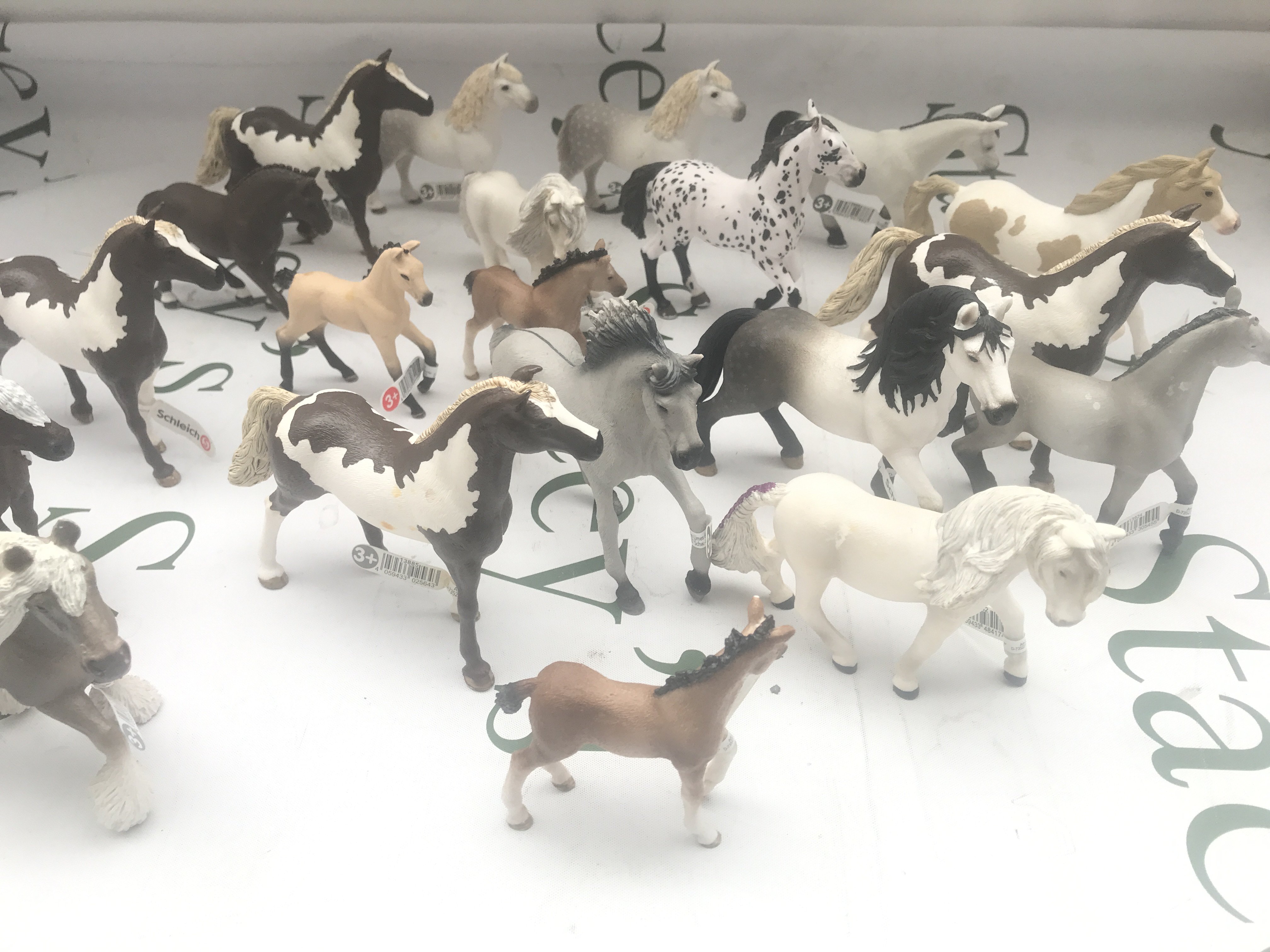 A Collection Of 20 Schleich Horses, Various Breeds And Poses. No Reserve.