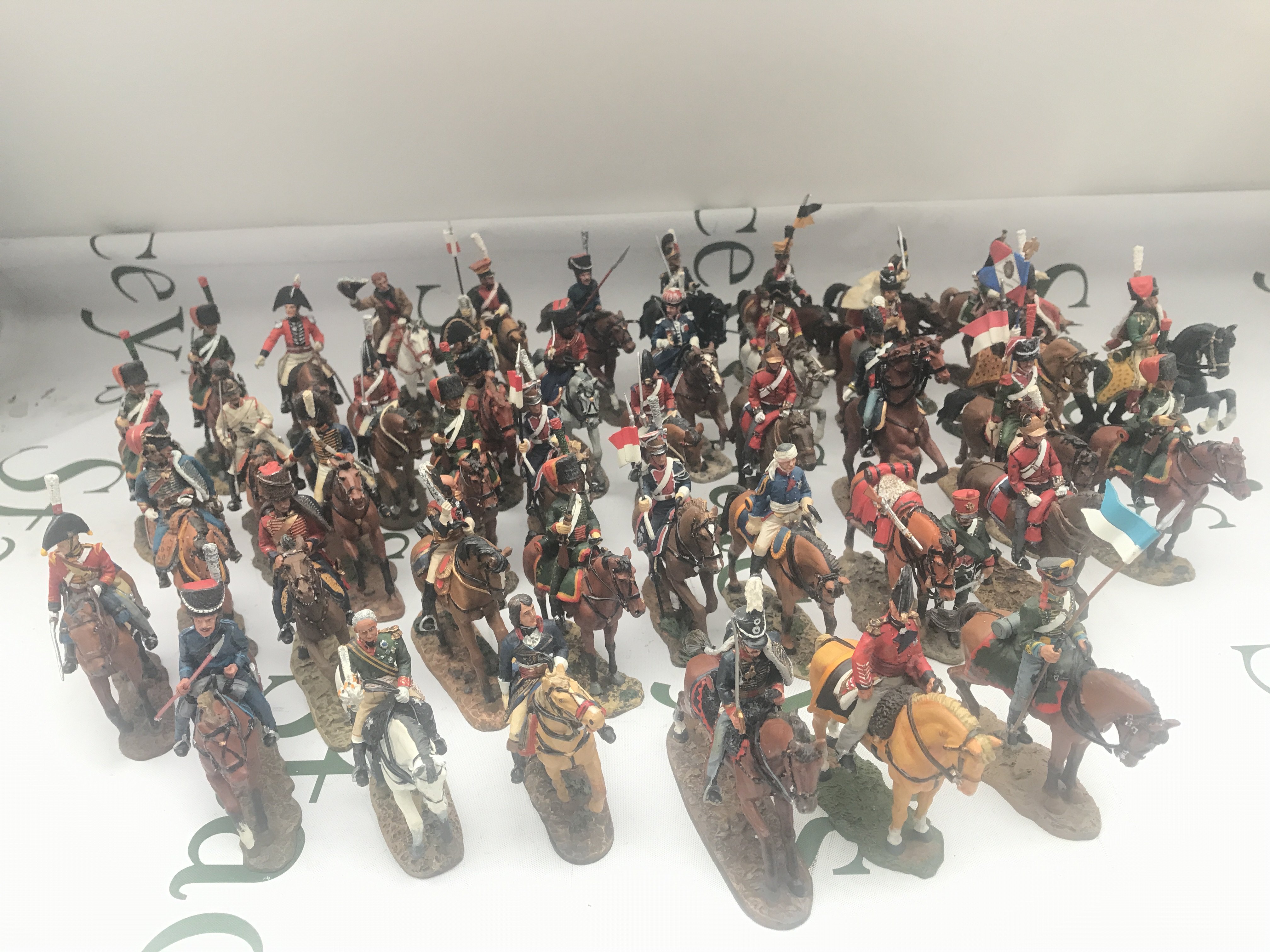 2 Boxes Containing Mounted Delprado Figures. No Reserve. (2).