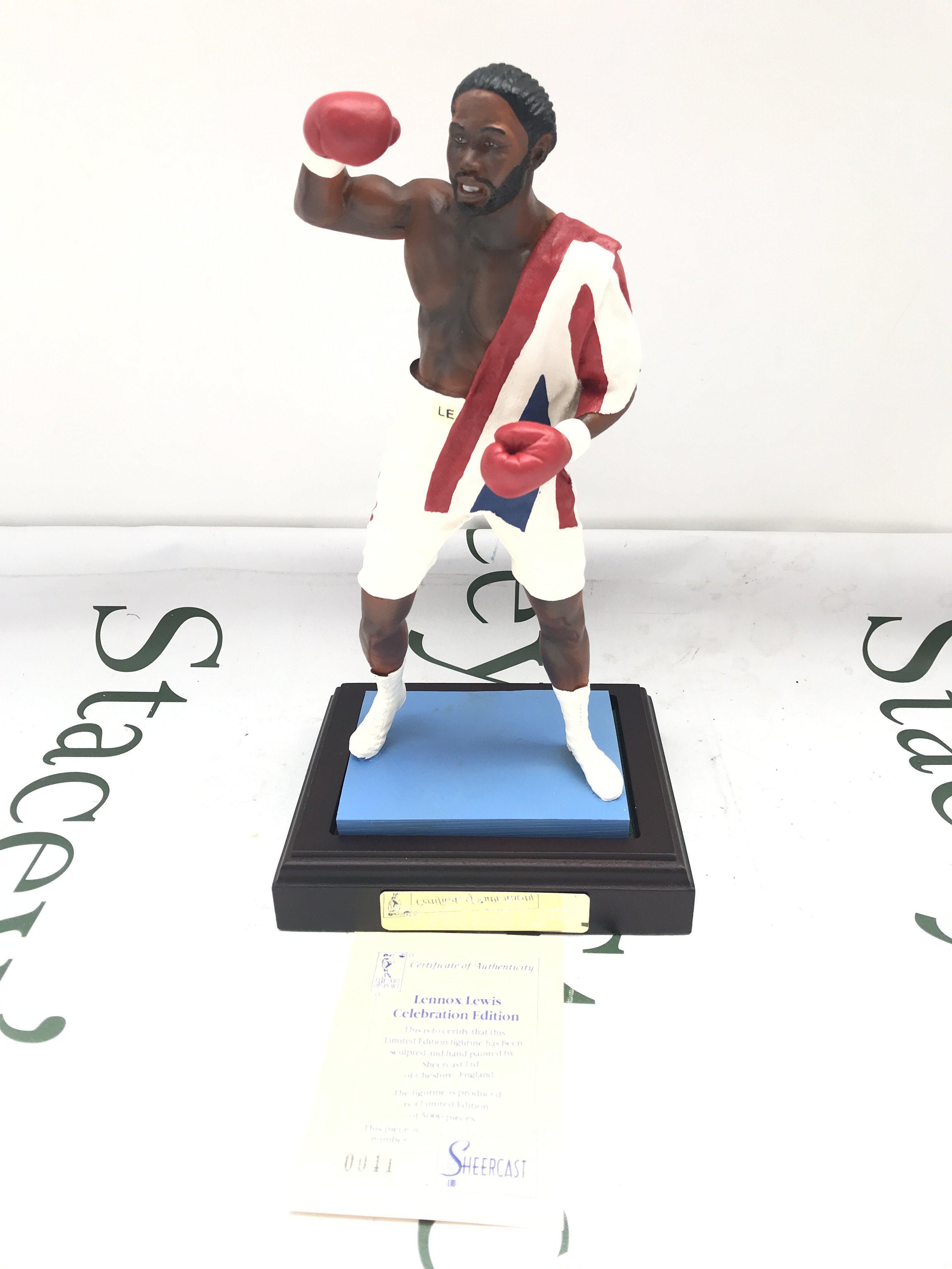 A Endurance Art Of Sport Boxing Figure Lennox Lewis.