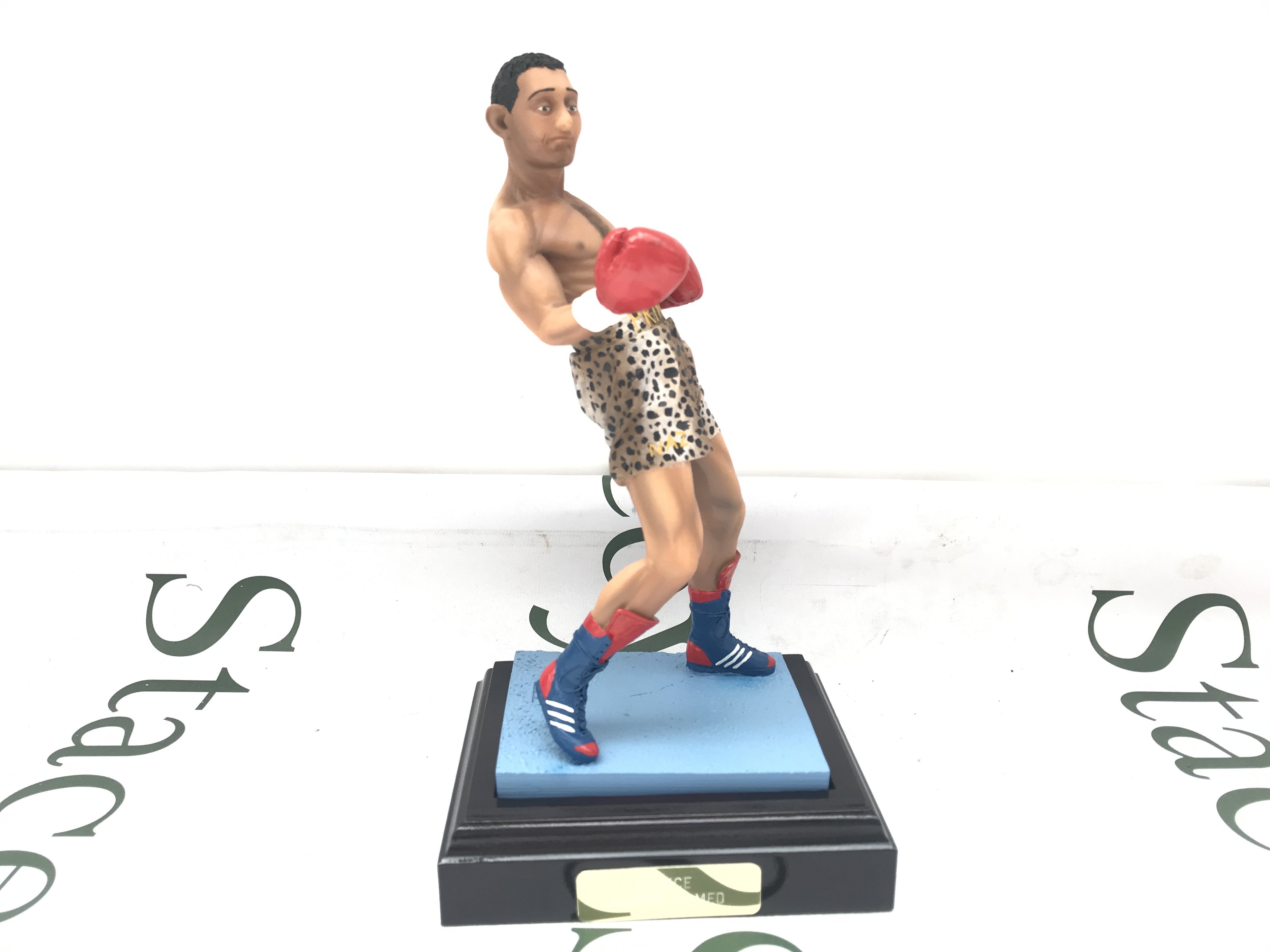A Endurance Art Of Sport Boxing Figure Of Prince Naseem Hamed.