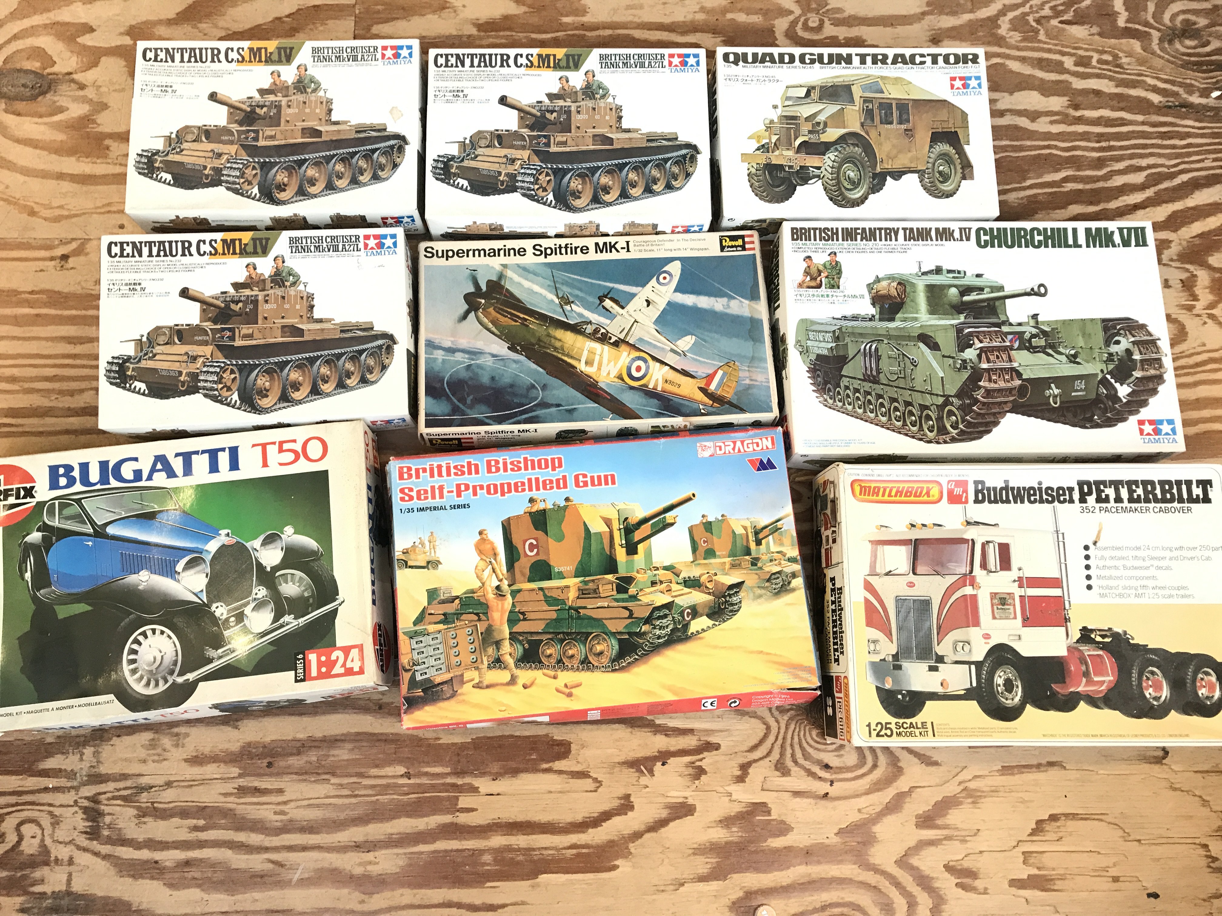 A Collection of Boxed Plastic Model Kits. No Reserve.