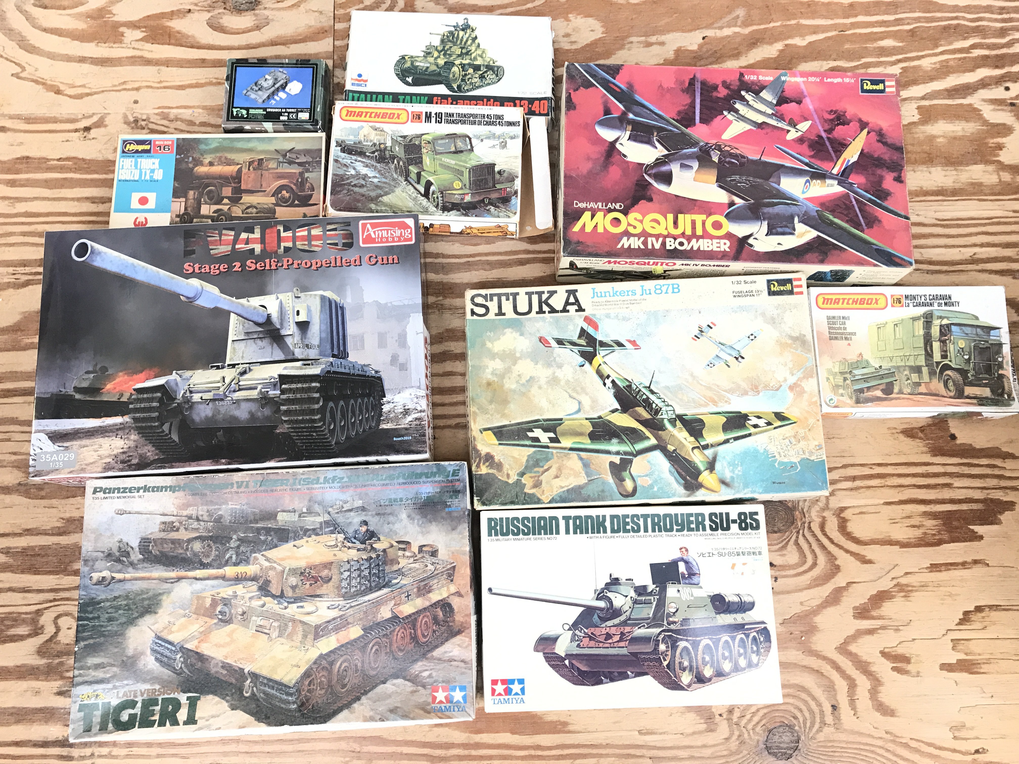A Collection Of Boxed Plastic Model Kits. No Reserve.