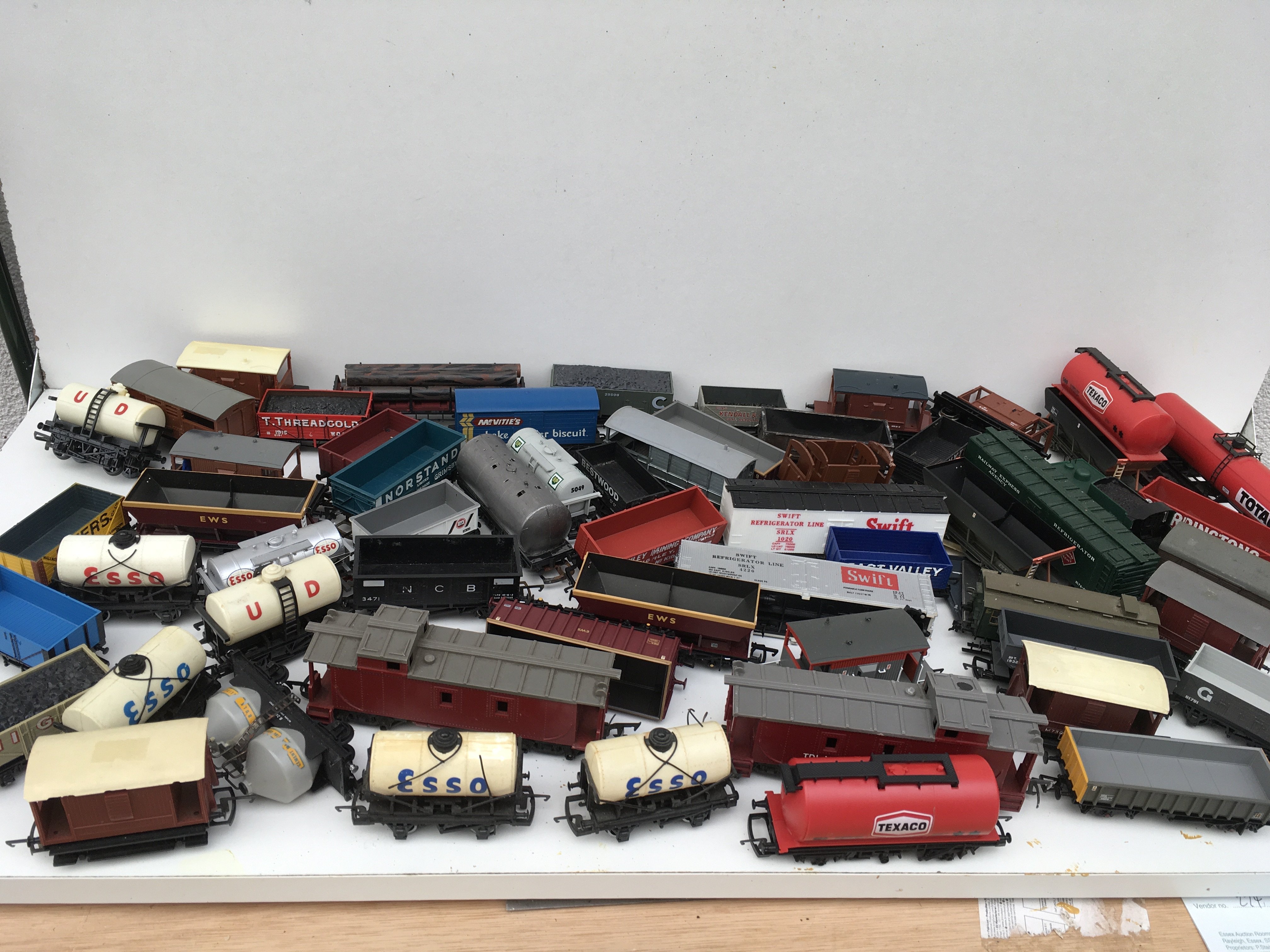 A collection in excess of 45 model railway rolling stock 00 gauge . Manufacturers include Hornby..Bachmann etc. no reserve