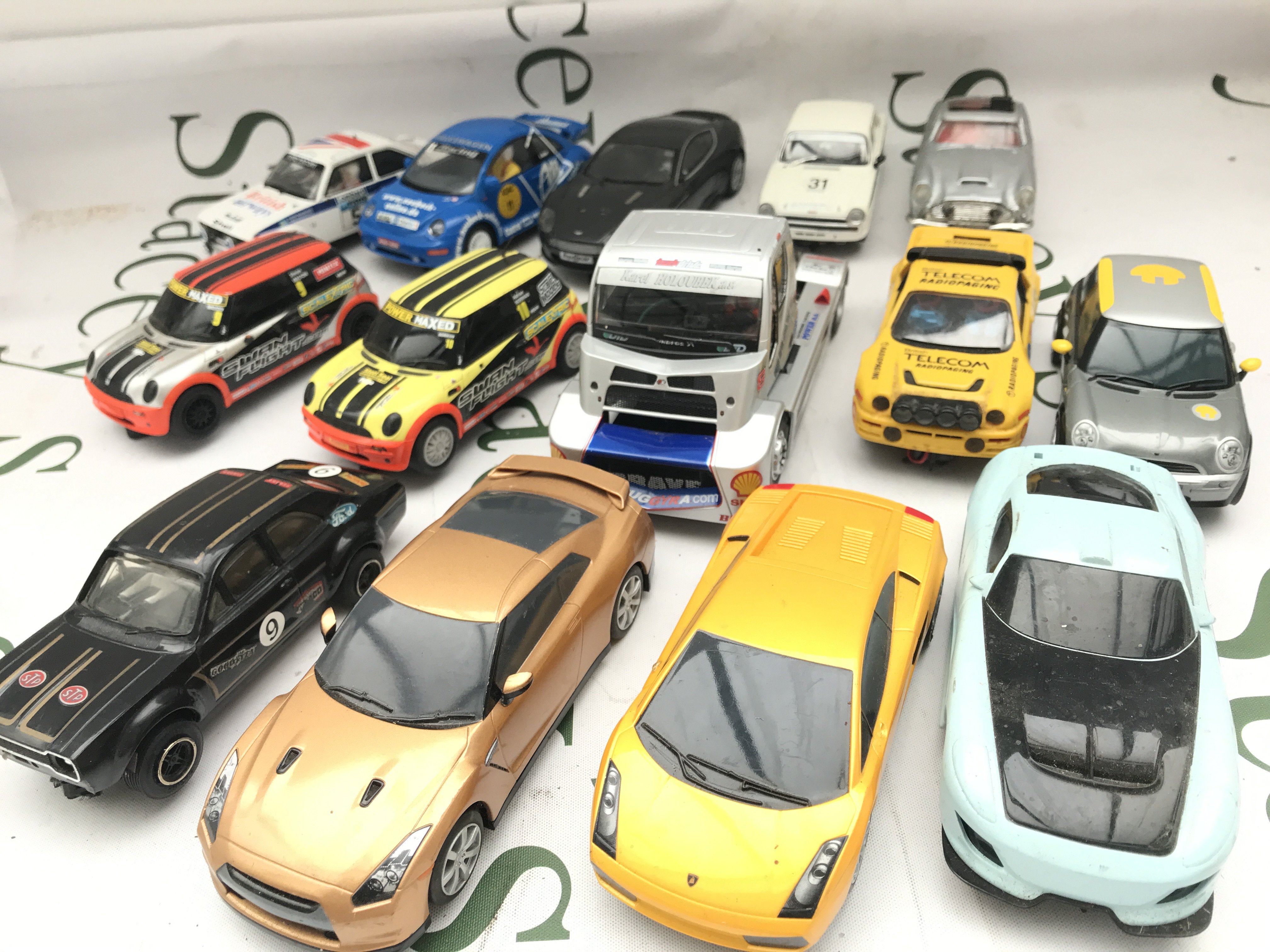14 Loose Scalextric Cars. No Reserve.