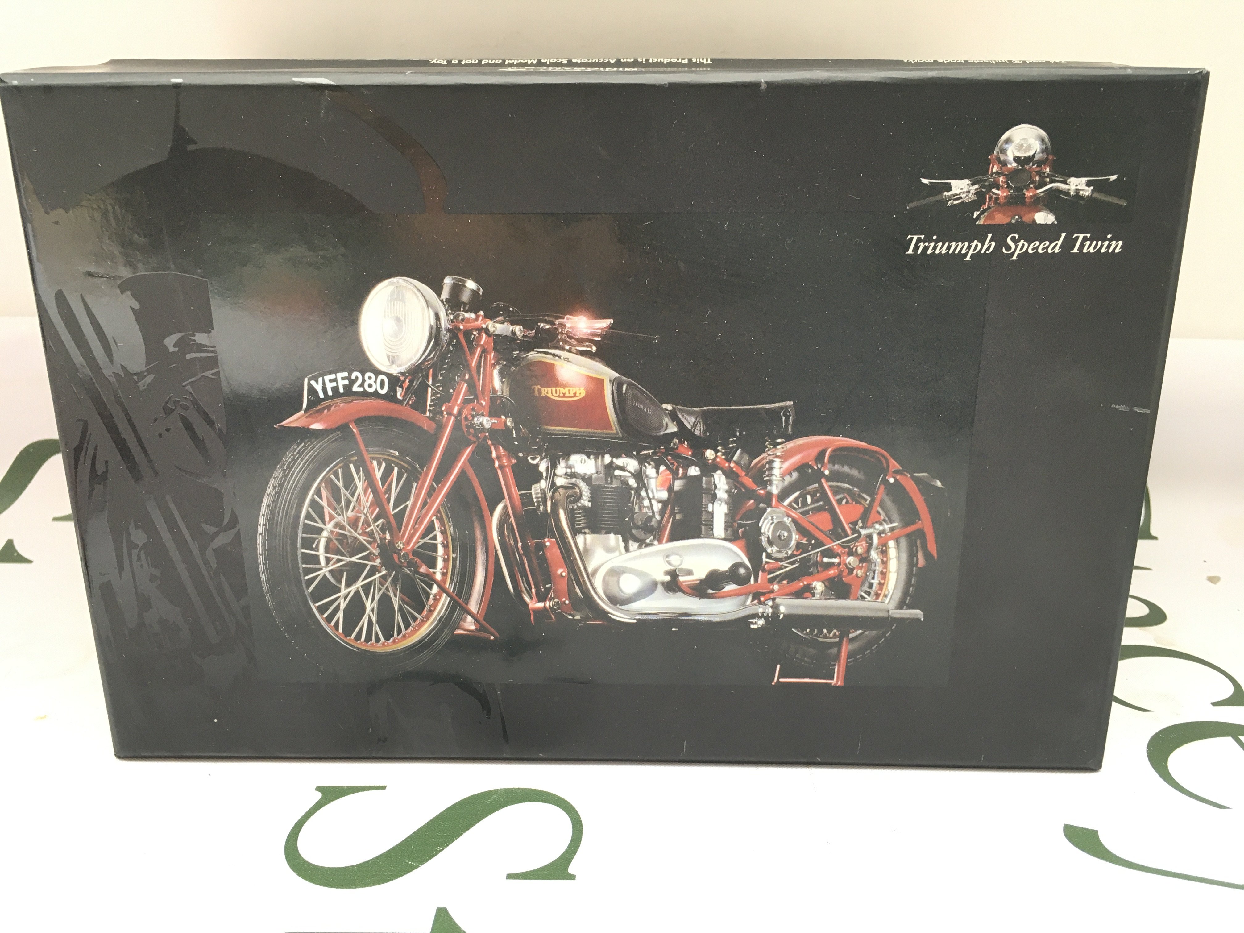 A Boxed Minichamps Triumph Speed Train 1/12 Scale.