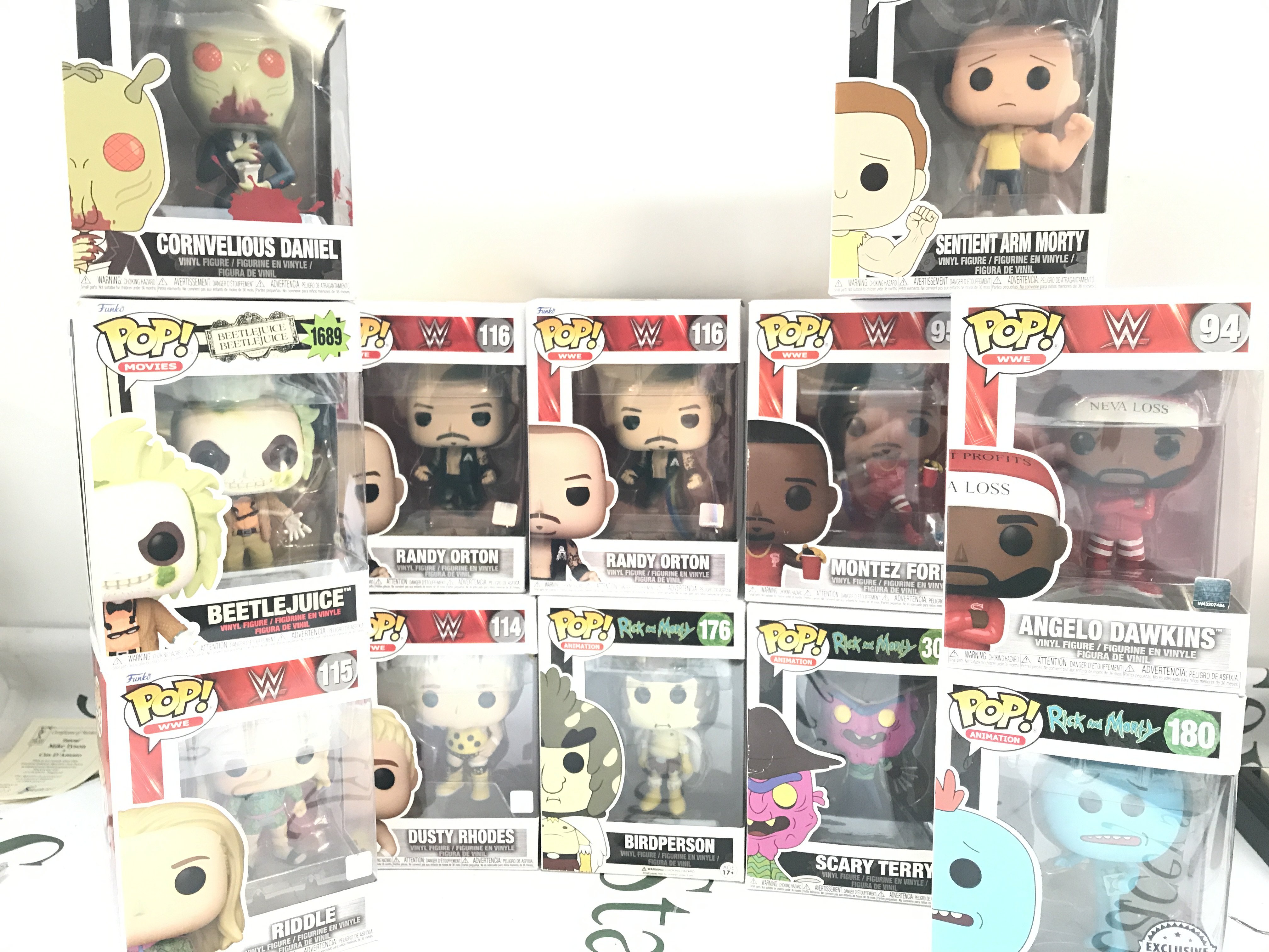 A Collection Of Boxed Funko Pop Figures. With A Funko Skate Board.No Reserve.(2).