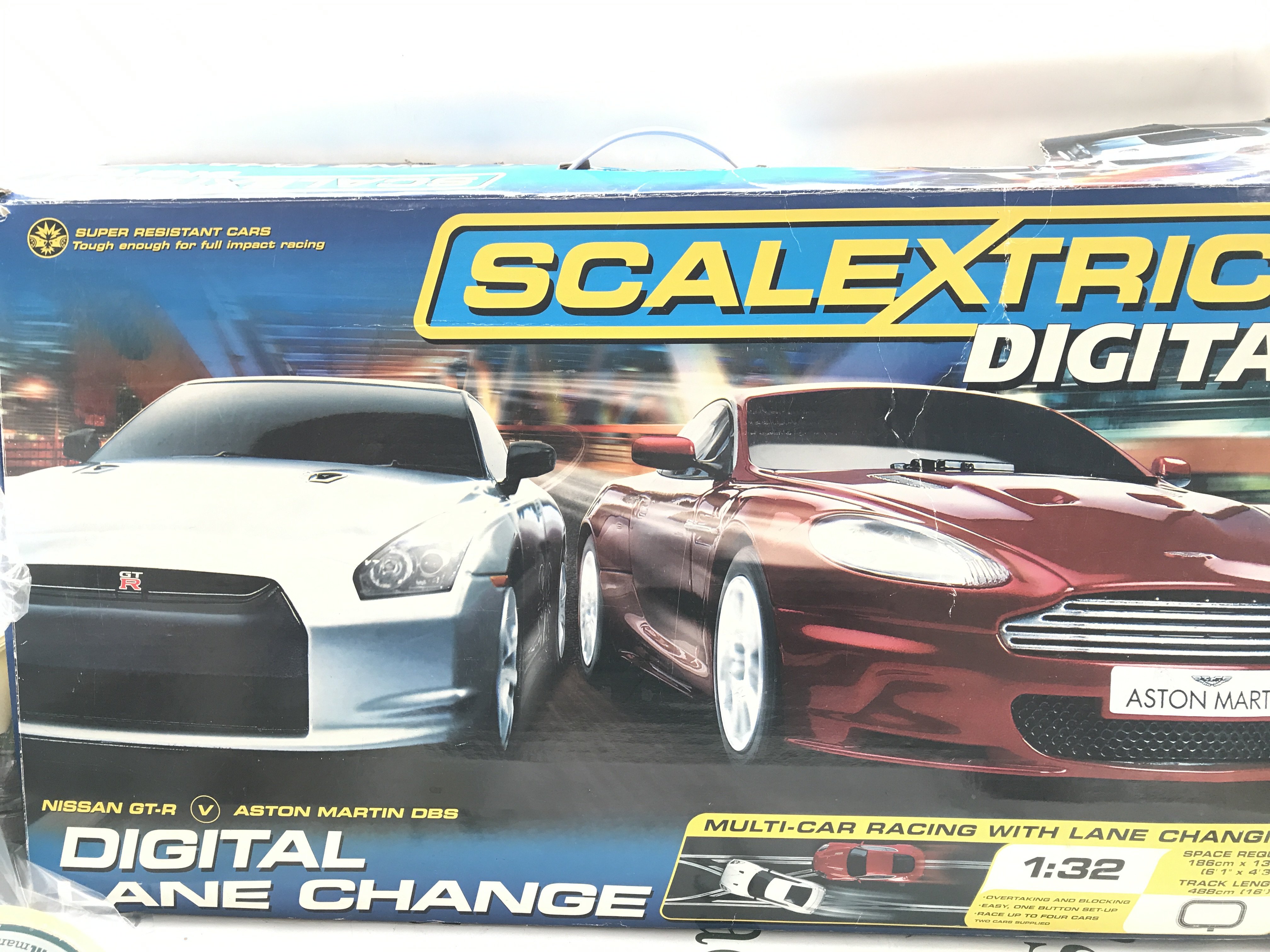 A Boxed Scalextric Nissan GT-R vs Aston Martin DBS Set. Ideal For Spare Parts Etc.No Reserve.