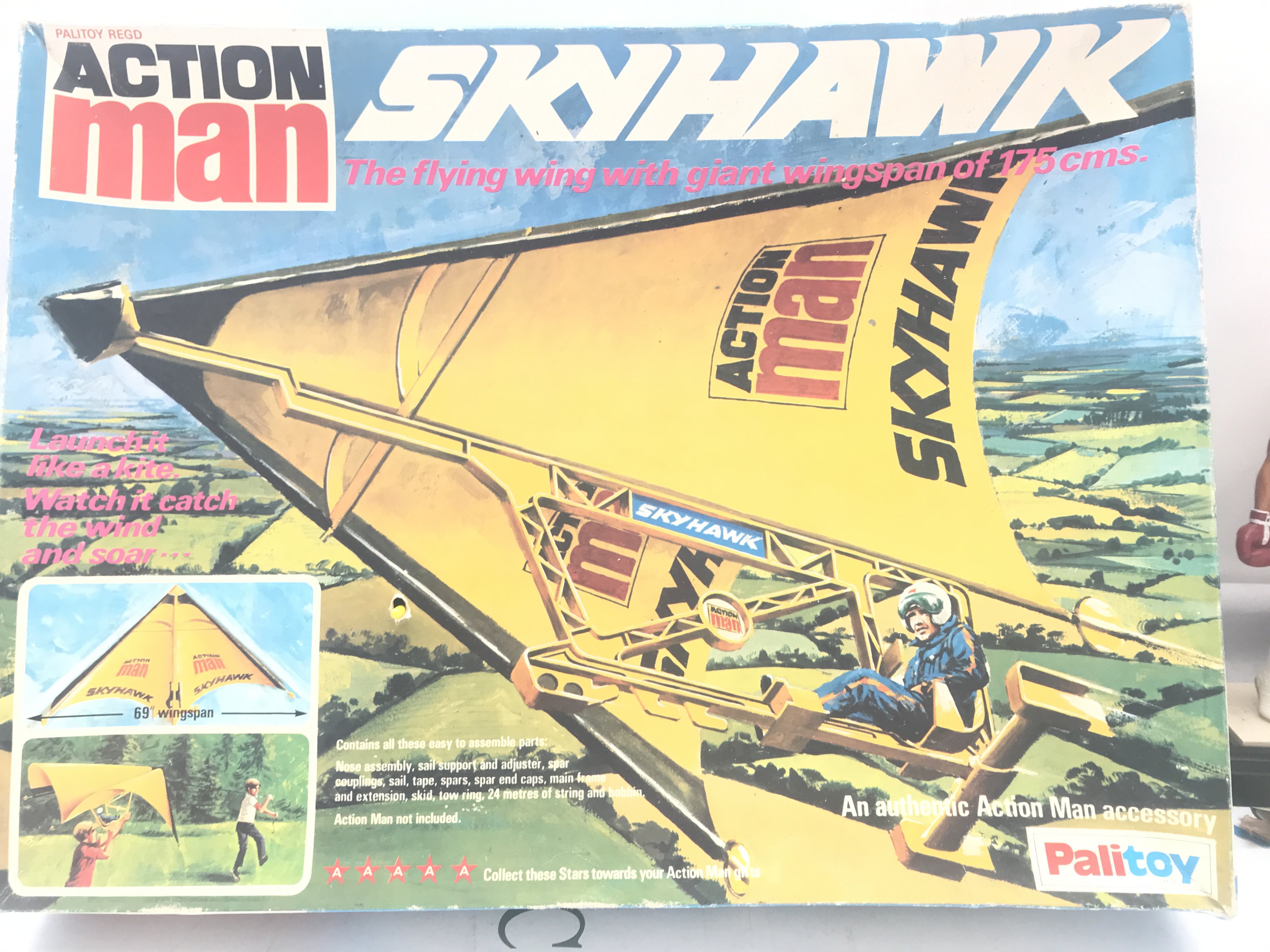 A Boxed Palitoy Action Man Skyhawk. No Reserve.