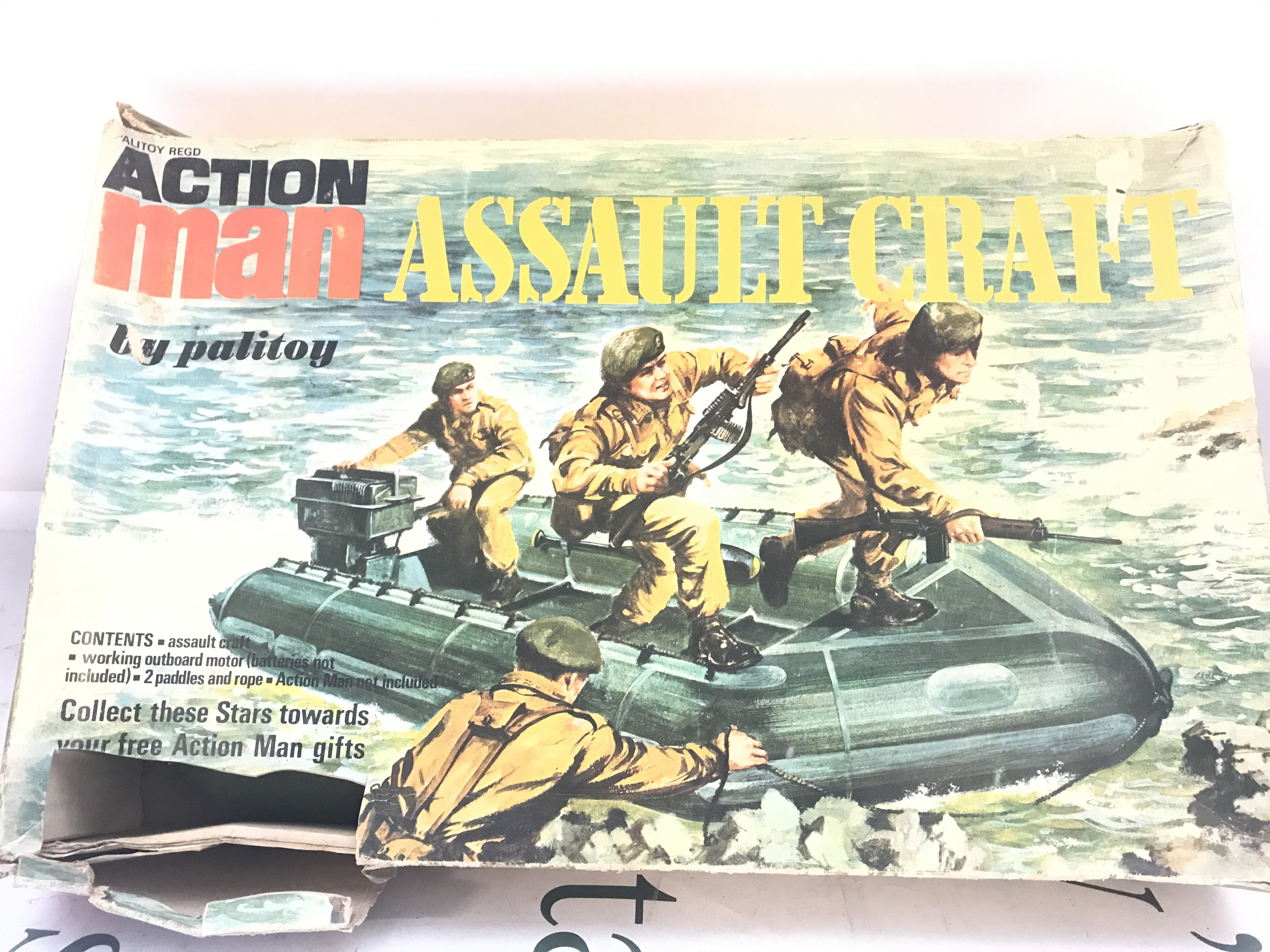 A Boxed Palitoy Action Man Assault Craft. Box Is Worn. No Reserve.