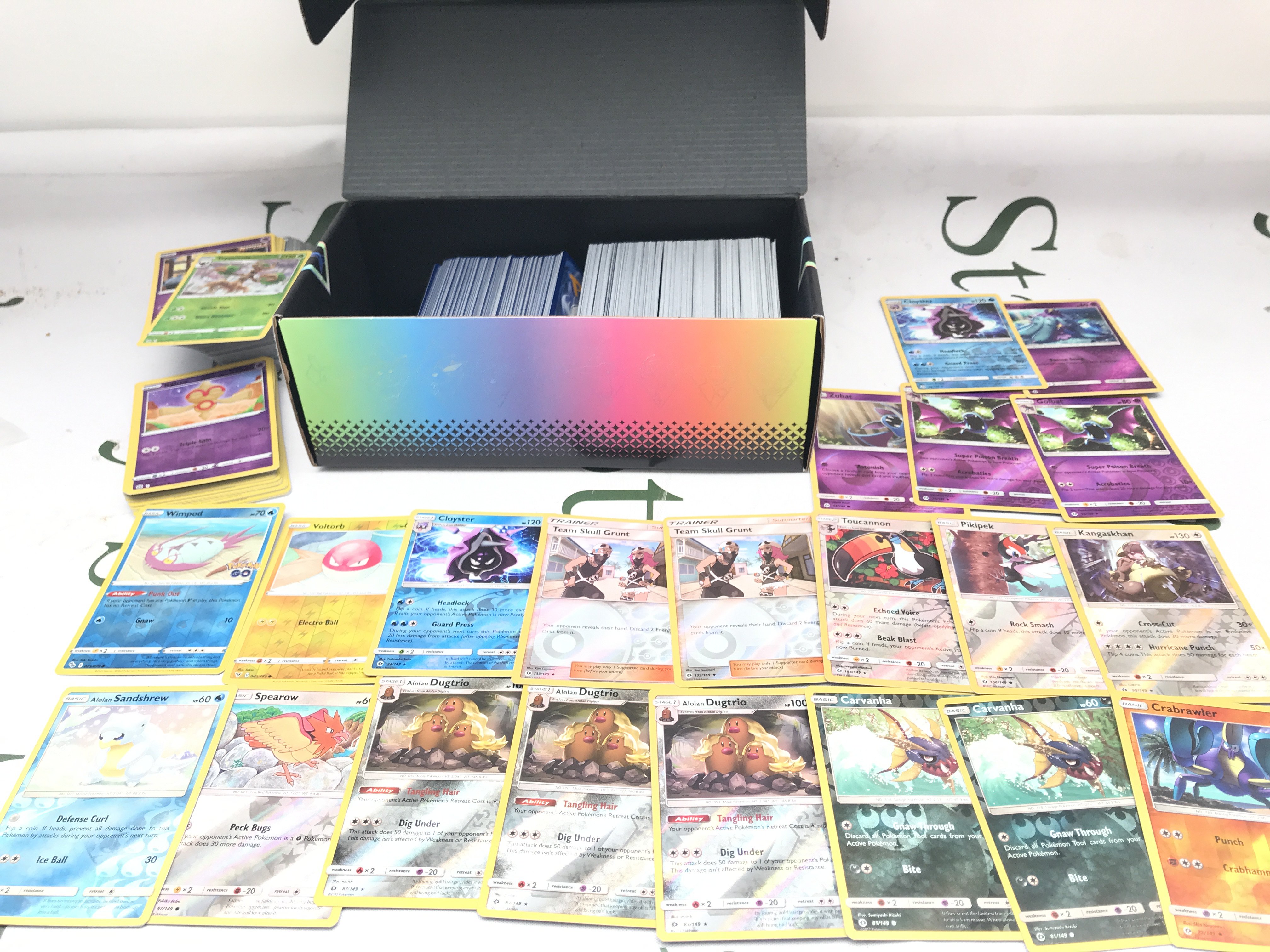 600+ Pokemon Cards In Collectors Box Including Holographic And Reverse Holos. No Reserve.