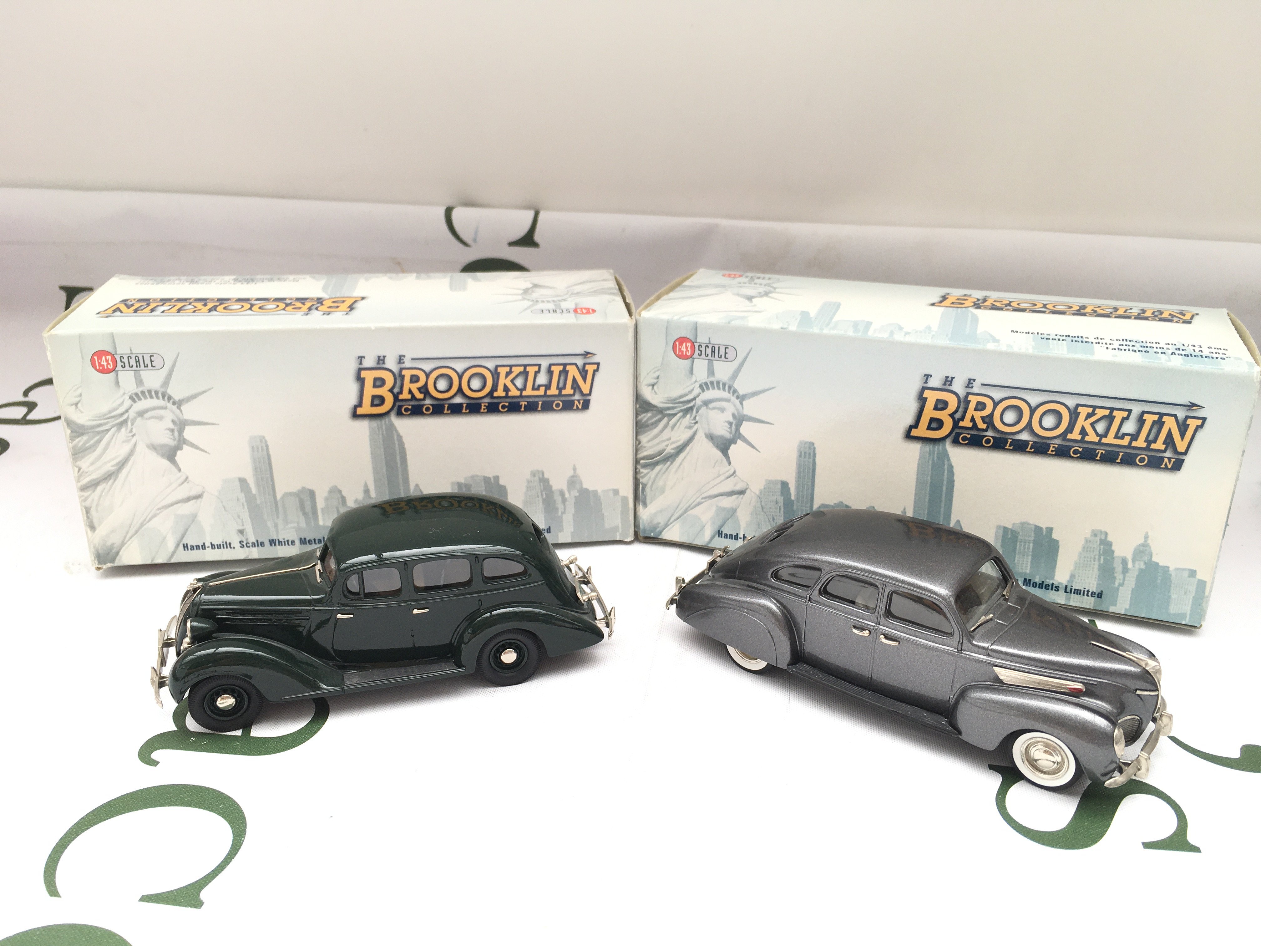 2 X Boxed 1/43 Scale Brooklin Collection Diecast. A 1938 Lincoln Zephyr #BRK.106And A 1936 Hudson Terraplane #BRK.102.