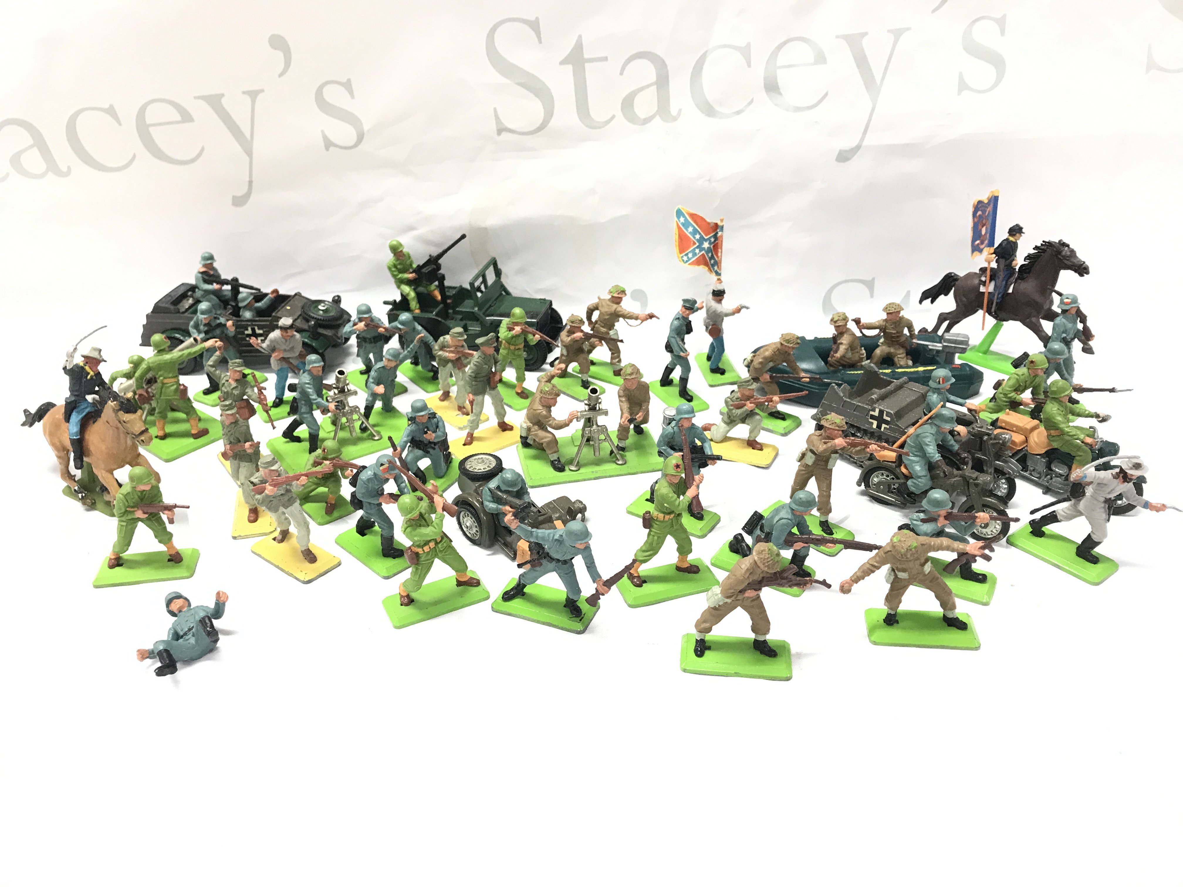 A Box Containing Britains Soldiers And Vehicles. No Reserve.