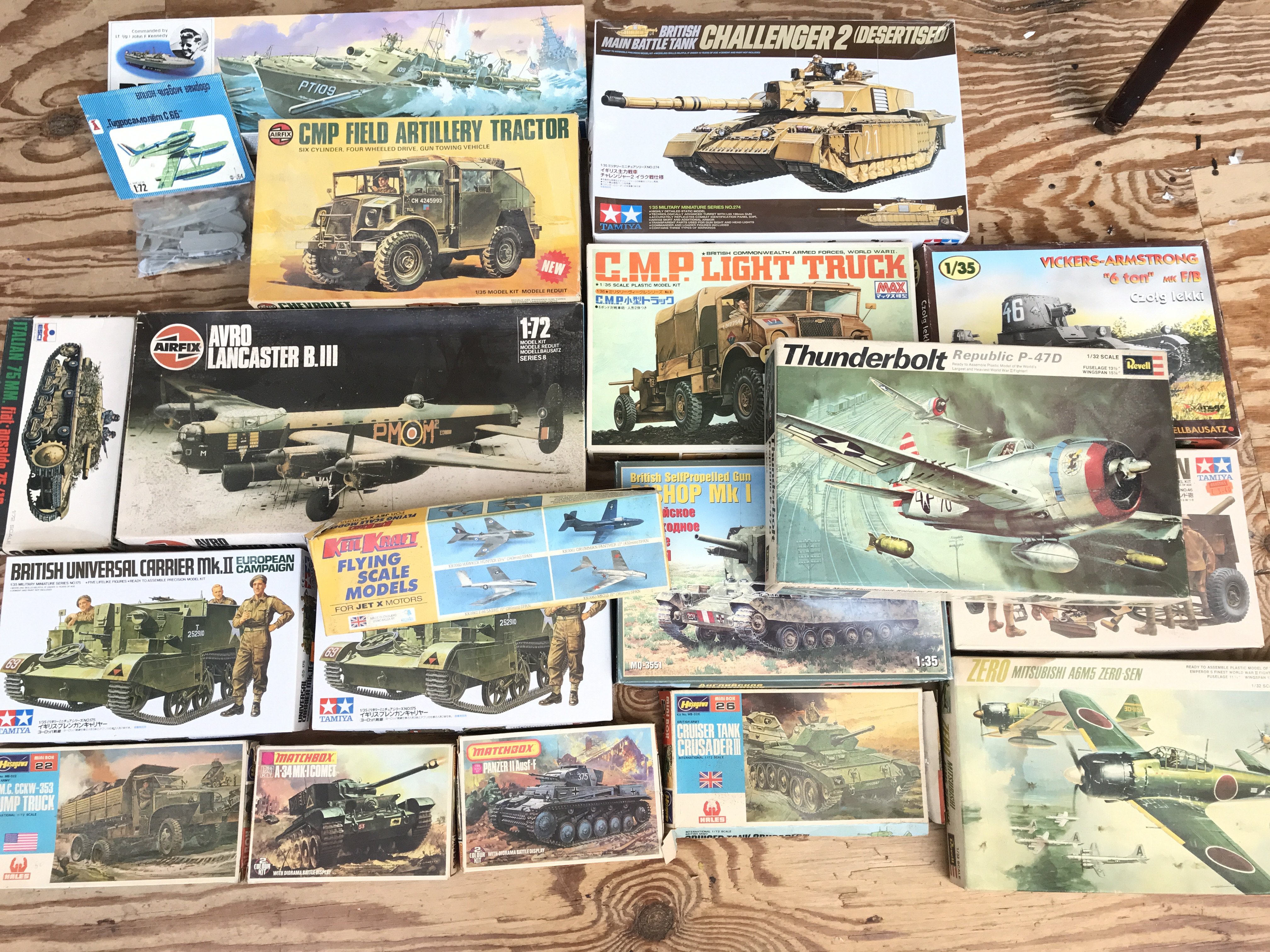 A Collection Of Boxed Plastic Model Kits. No Reserve.