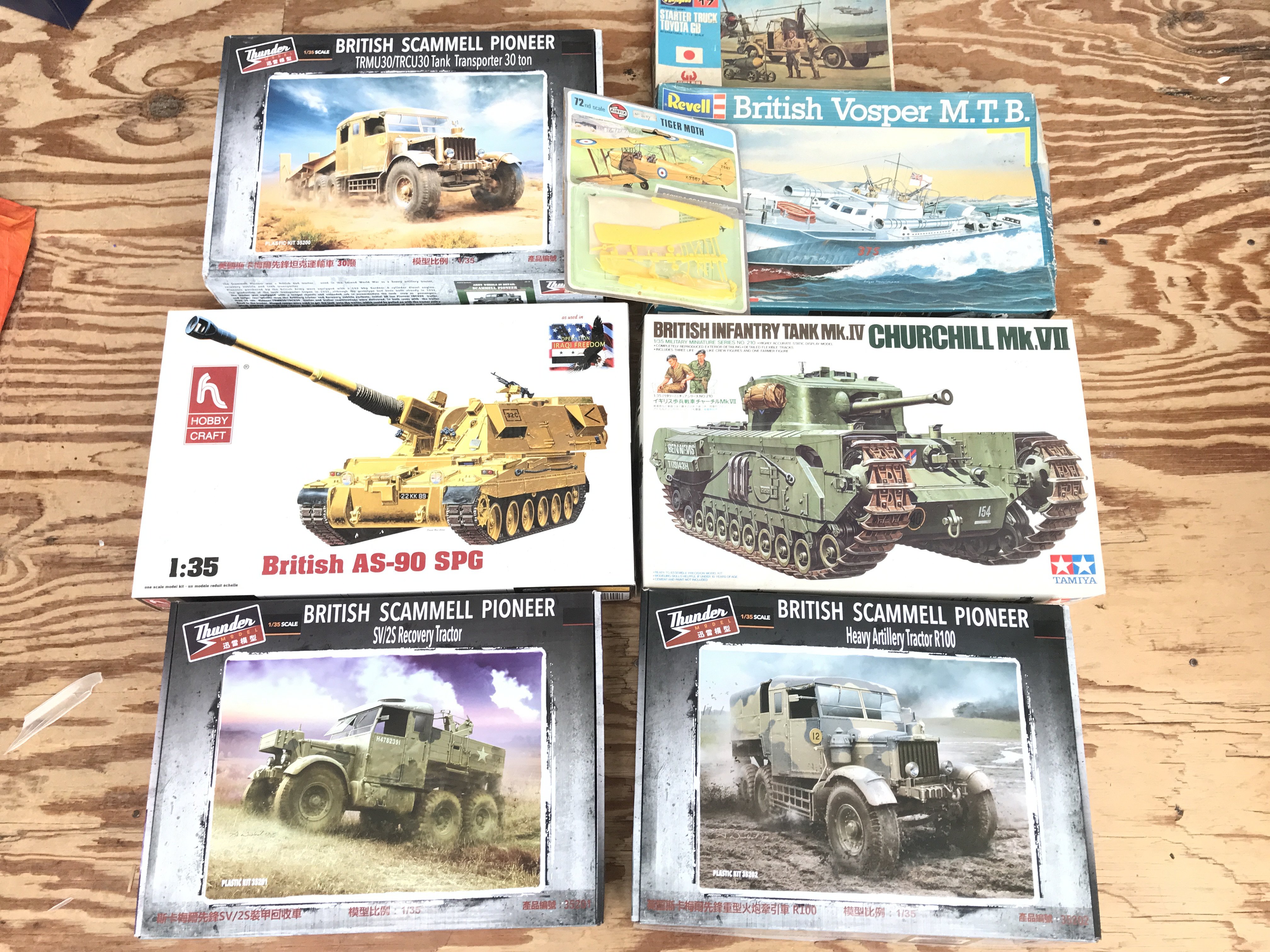 A Collection Of Boxed Plastic Model Kits. No Reserve.