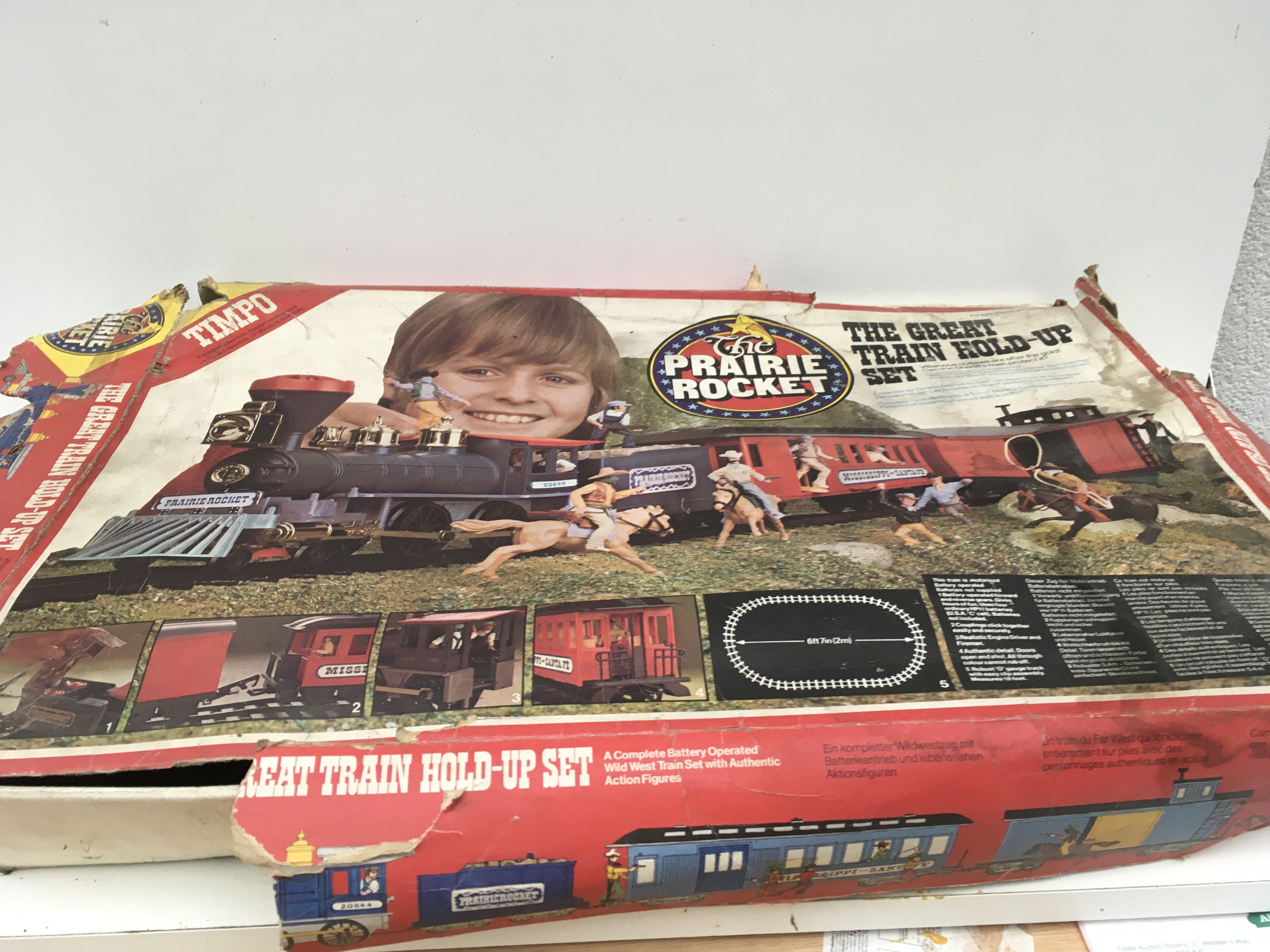 Boxed Timpo The Prairie Rocket . Box in poor condition . No reserve