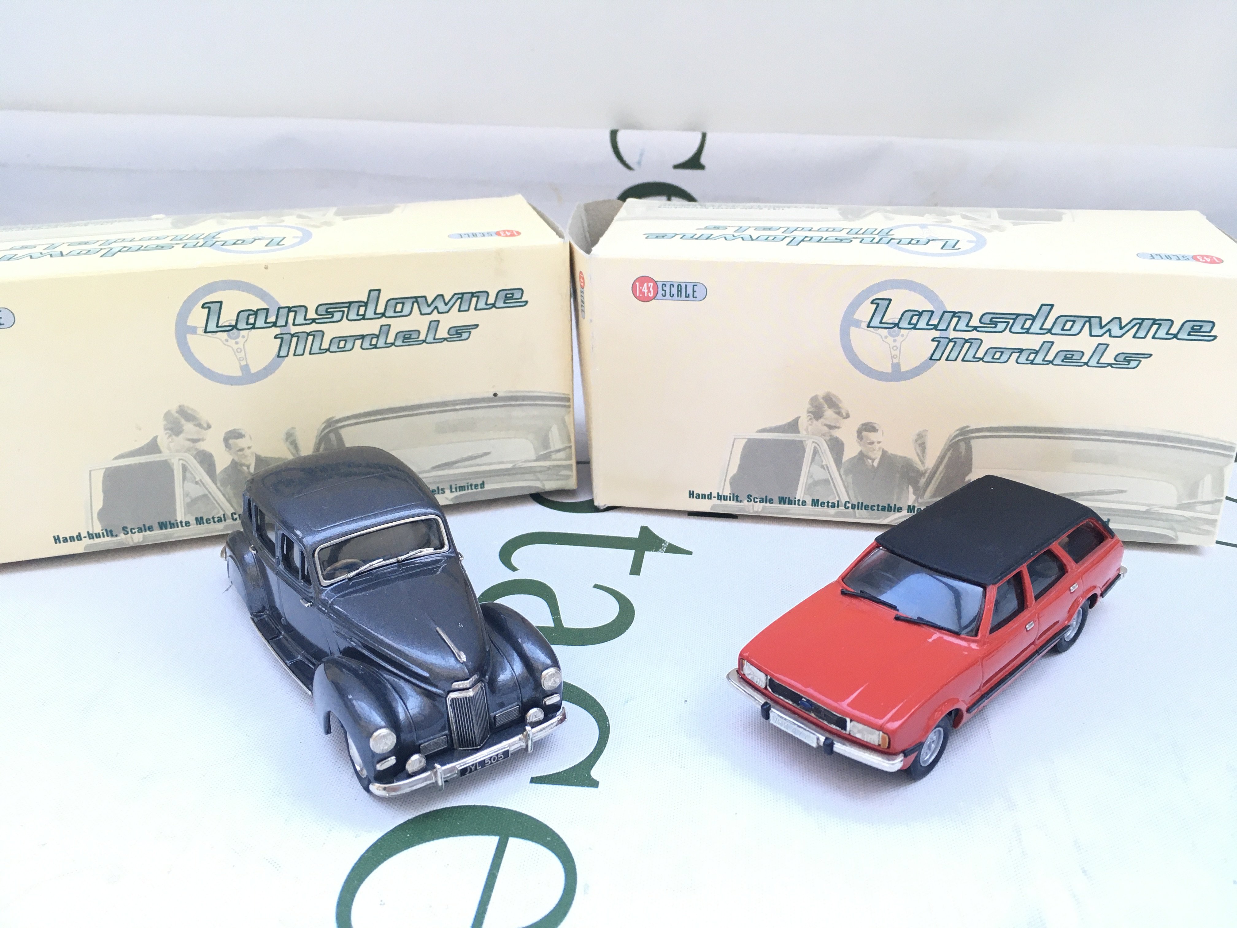 2 X Boxed Lansdowne Models 1/43 Scale. A 1949/Humber Super Snipe MKIII Saloon #LDM.67 And A 1979 Ford Cortina MKIV Gaia Estate #LDM.68