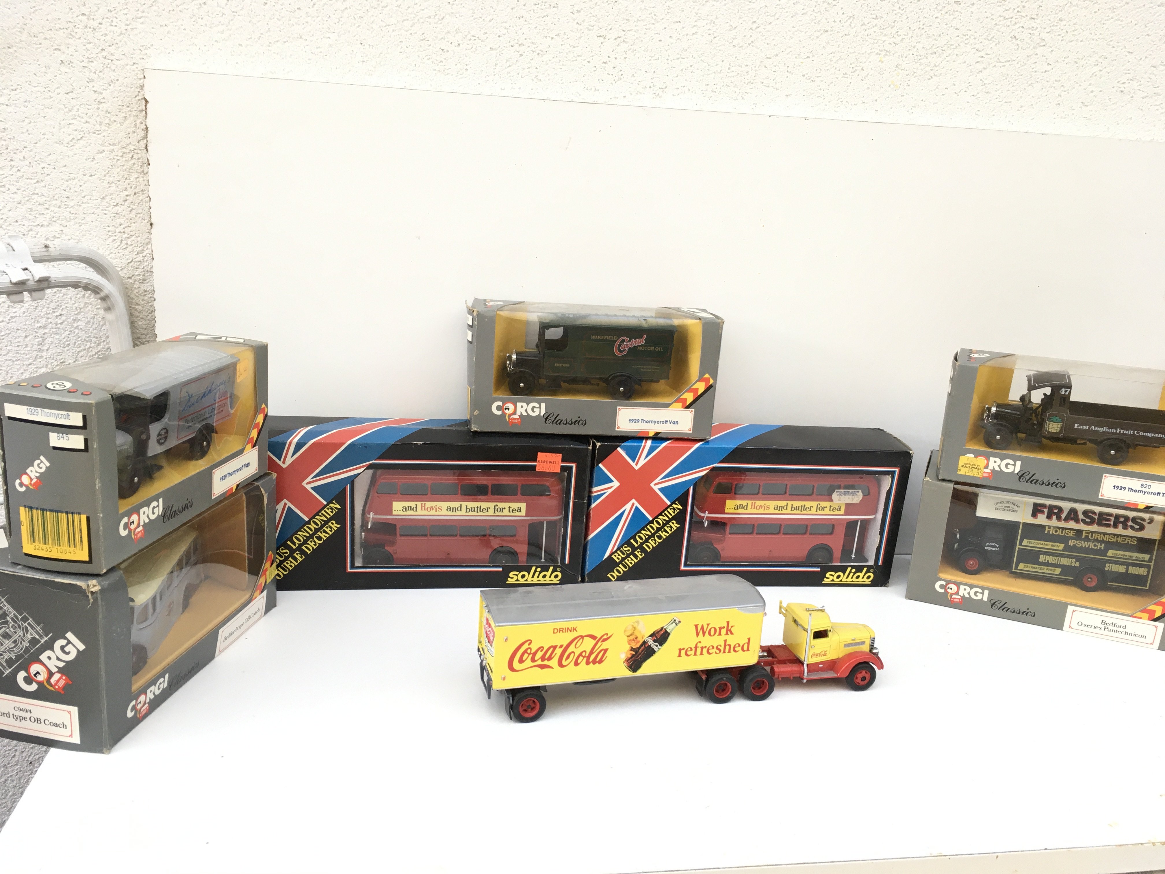 A collection of boxed diecast model vehicles by Corgi ..Solido and Dinky. No reserve