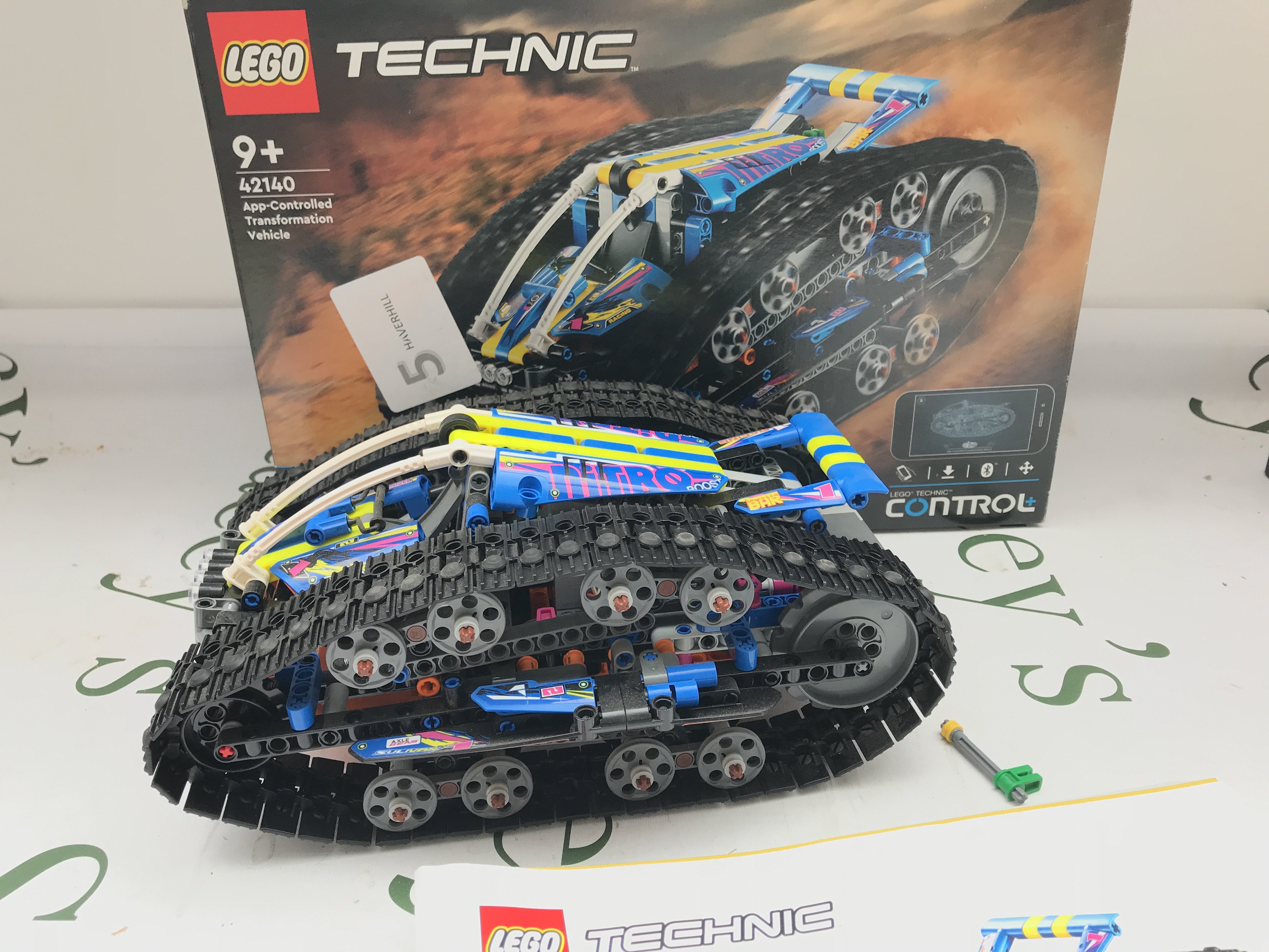 A Lego Technic App-Controlled Transformation Vehicle. With Manual #42140.