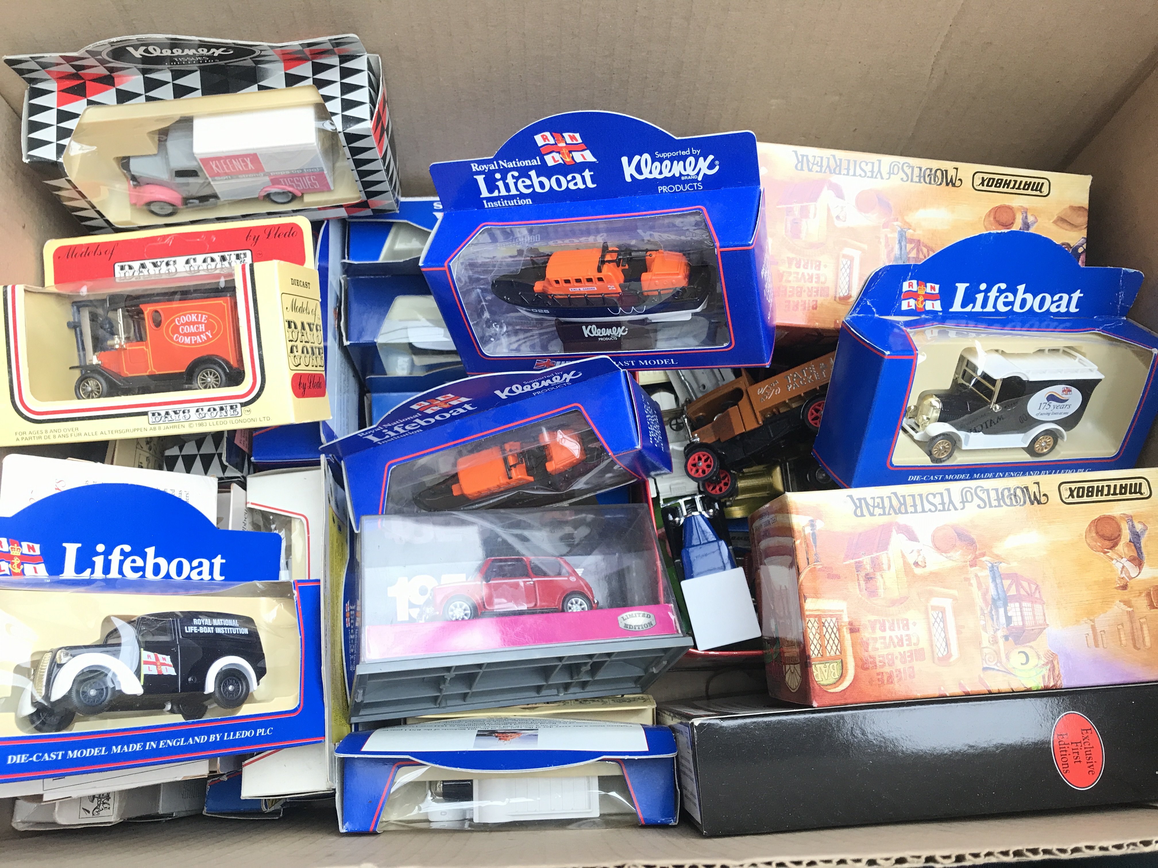 A Box Containing Matchbox Models Of Yesteryear. Days Gone Etc. No Reserve.
