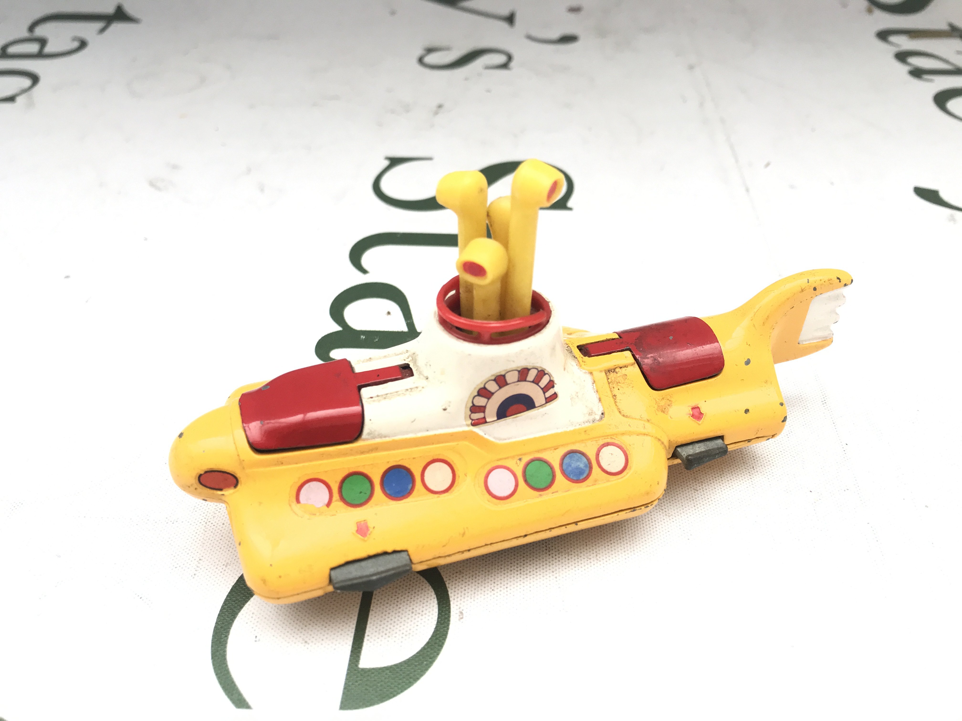 An Original Corgi Yellow Submarine. Damage To Prop.