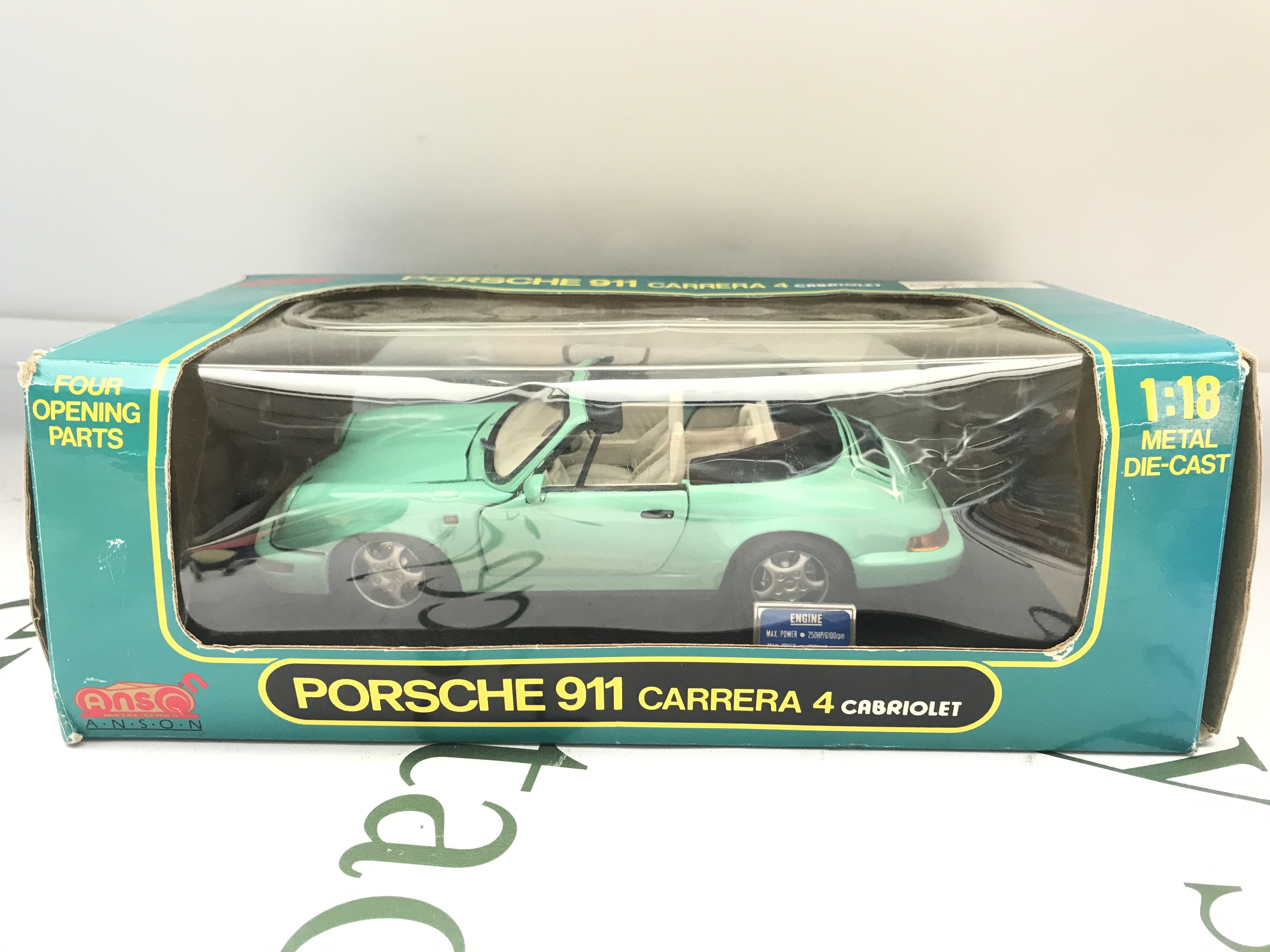 A Boxed Anson Porsche 912 Carrera 4 1/18 Scale.