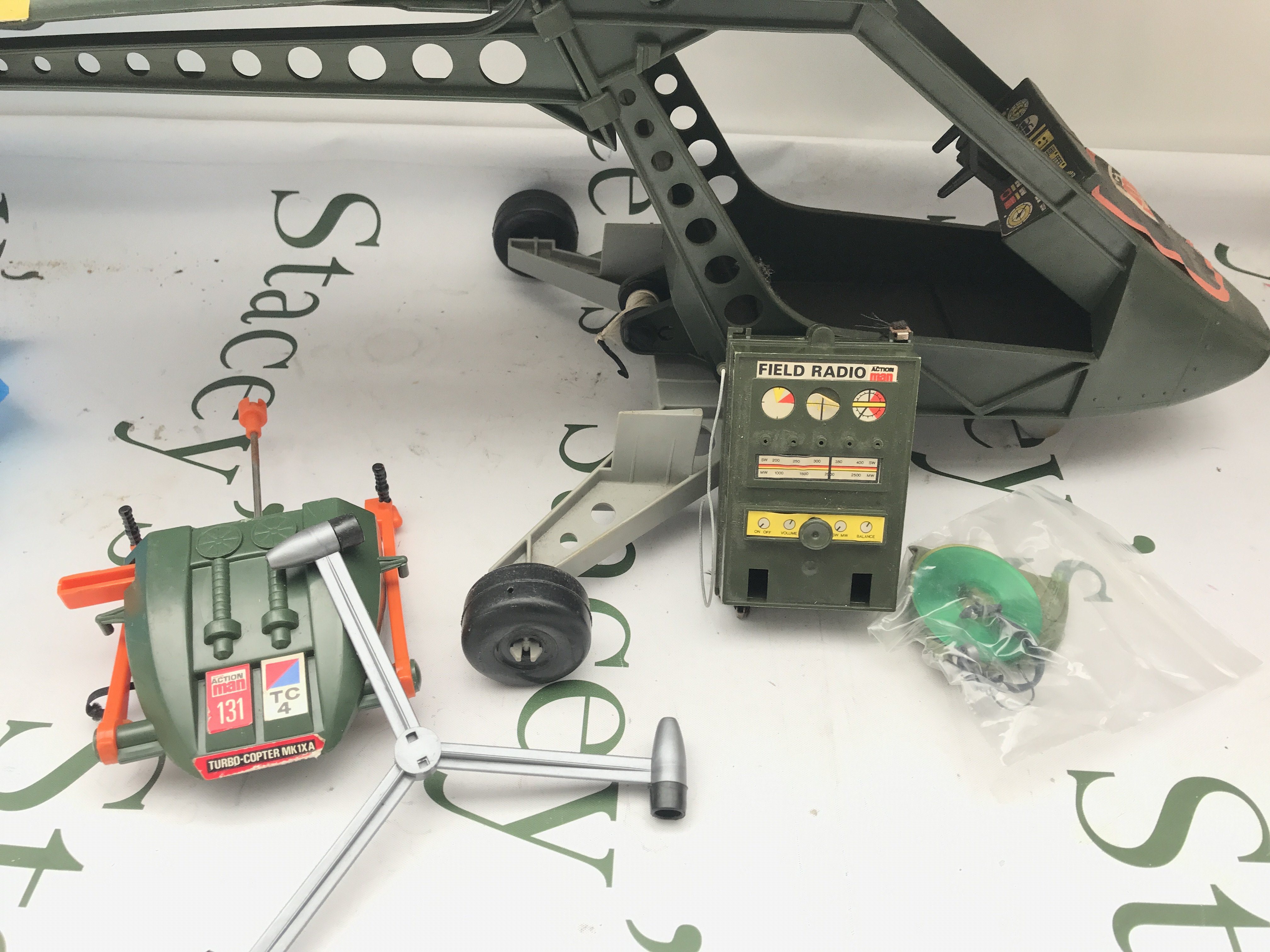 A Box Containing Action Man Parts. Ideal For Spares And Repairs. No Reserve.