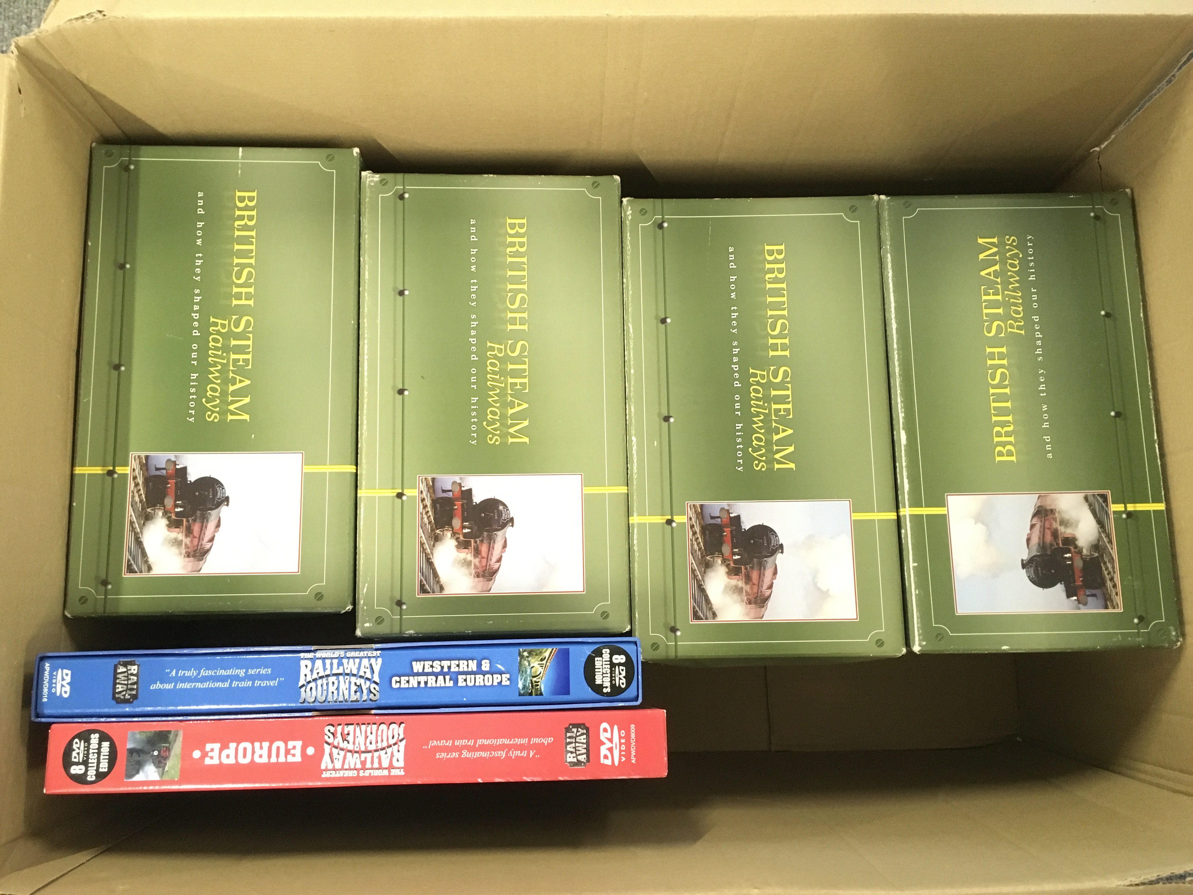 A Collection of British Steam Railways DVDs. No Reserve.