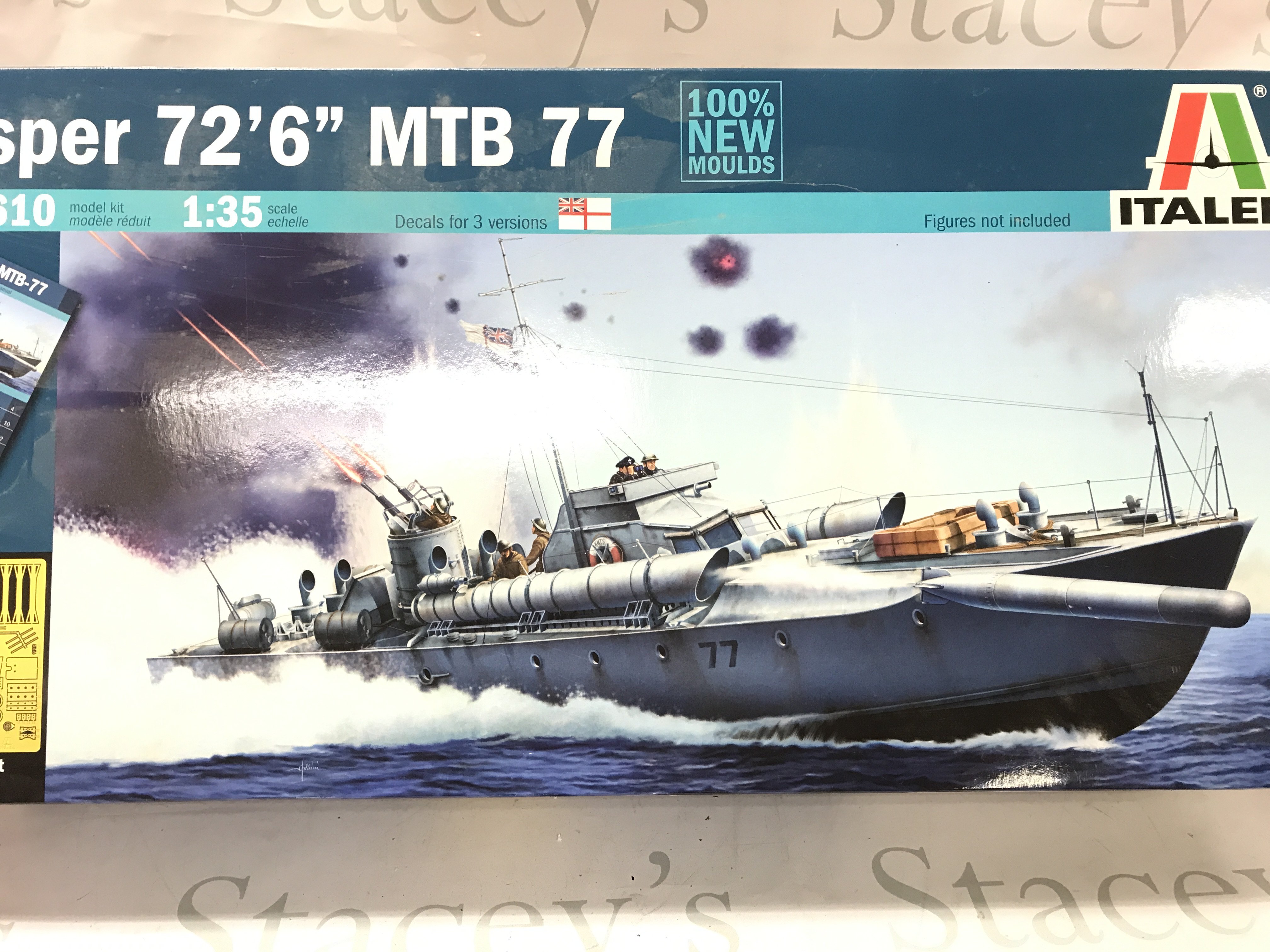 A Boxed Italeri Vosper MTB 77 1/35 Model Kit.