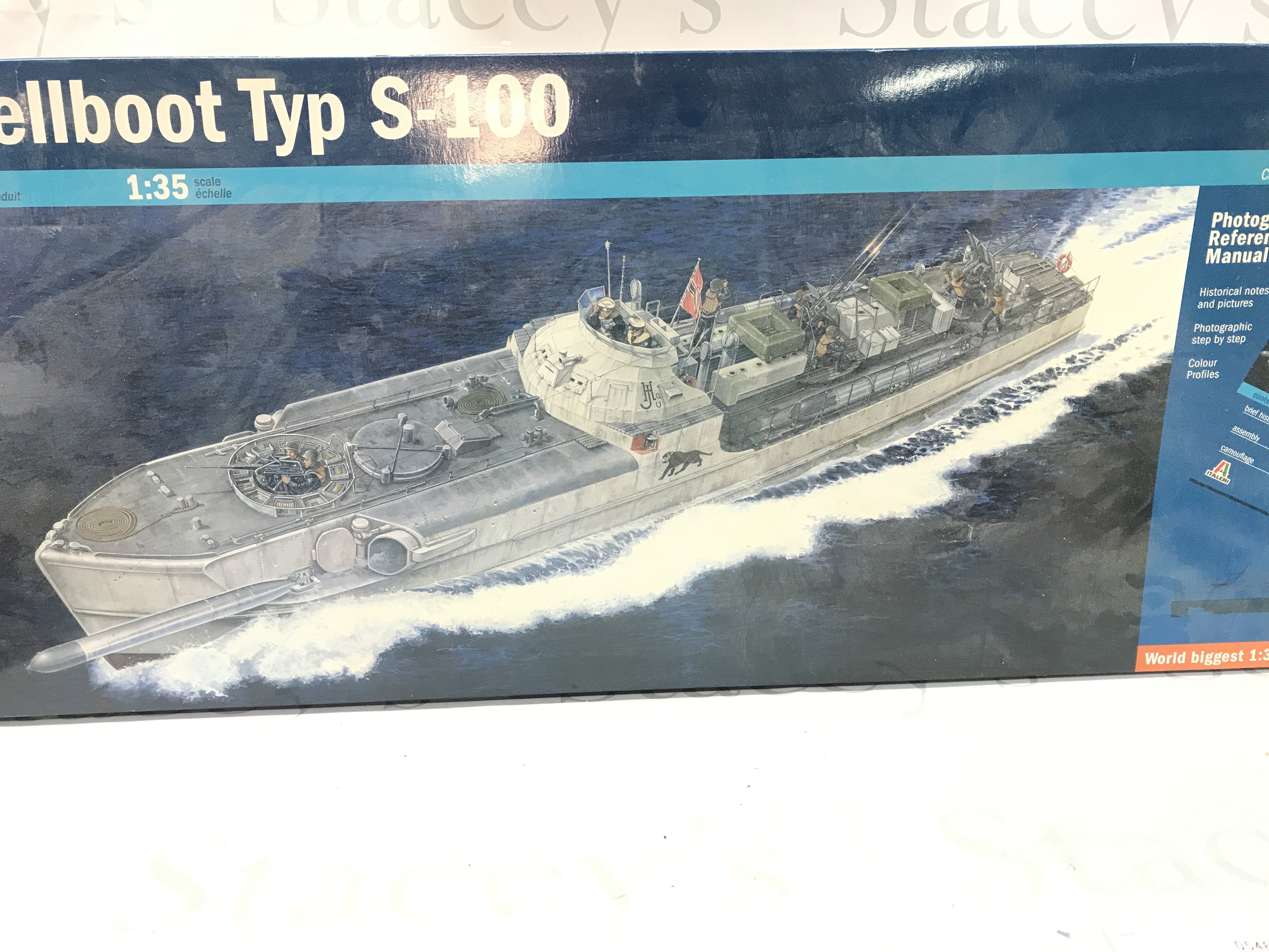 A Boxed Italeri Schnellboot Typ S-100 Model Kit 1/35 Scale #5603.