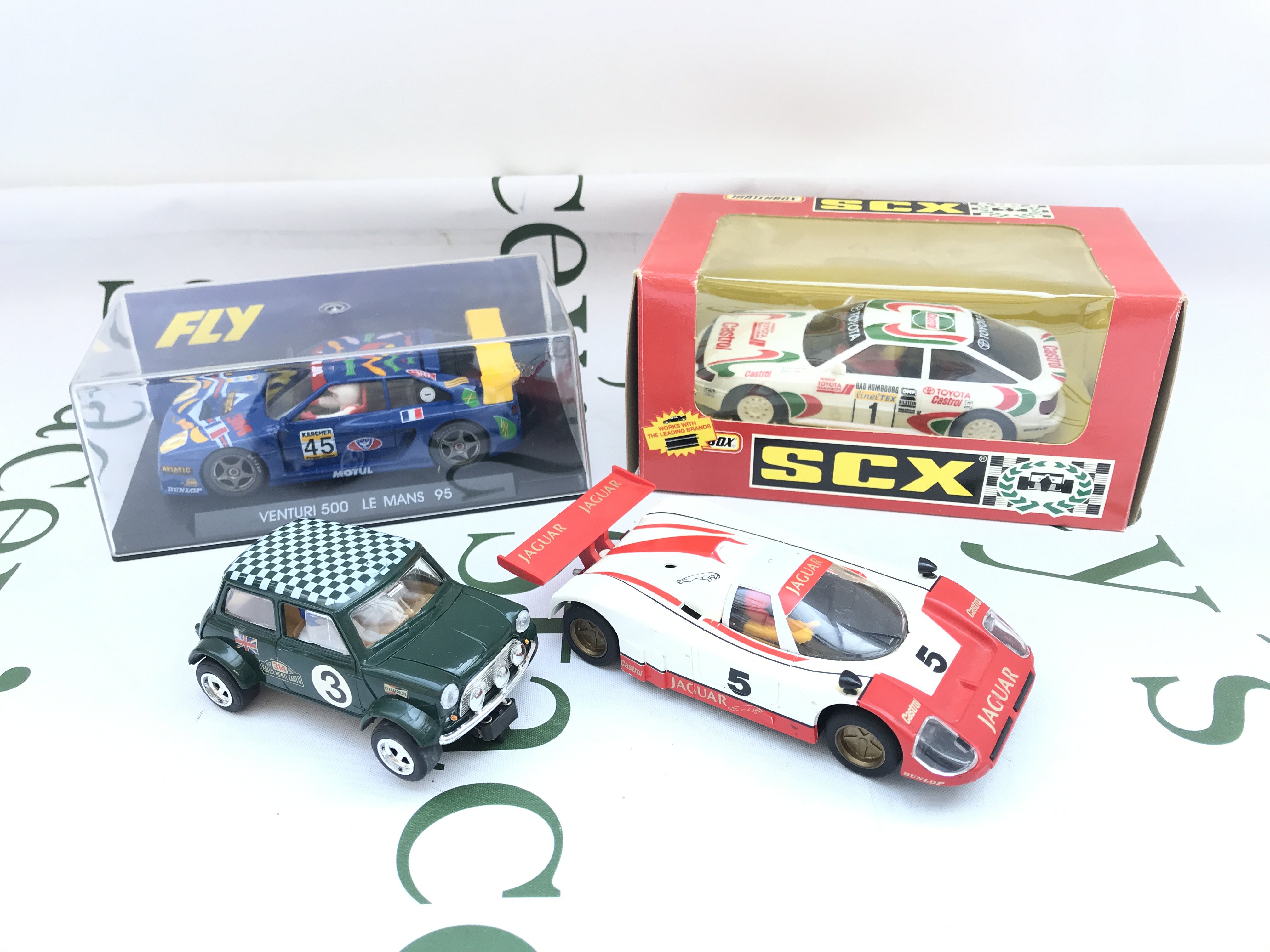 2 X Boxed Slot Cars By Fly And Airfix And 2 Loose. No Reserve.