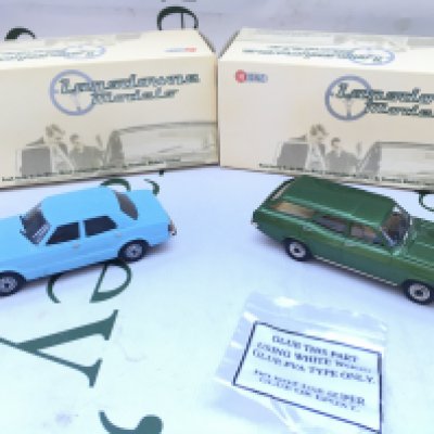 2 X Boxed Lansdowne Models 1/43 Scale. A 1979 Ford Cortina MKIV 1.6L 4-Door Saloon #LDM.56 And A 1968 Vauxhall Victor FD Estate #LDM.56.