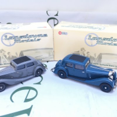 2 X Boxed Lansdowne Models 1/43 Scale. A 1937 Jensen 3.5 Litre S Type #LDM.61 And A 1935/6 Triumph Gloria Vitesse Sports Saloon. #LDM.66.