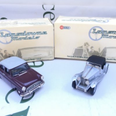 2 X Boxed Lansdowne Models 1/43 Scale. A 1960 Ford Consul MKII #LDM.57 And A 1938 AC 16/80 Sports Competition Roadster #LDM.57.