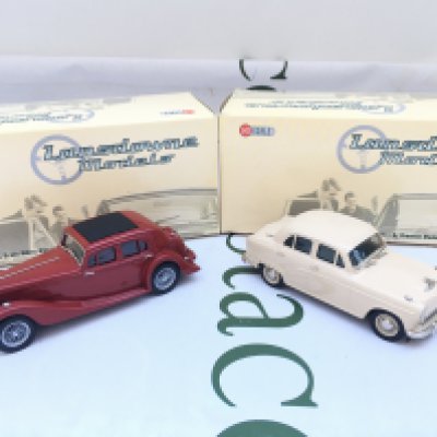 2 X Boxed Lansdowne Models 1/43 Scale. A 1936 MG SA Saloon #LDM.53 And A 1956 Aston A90 #LDM.52.