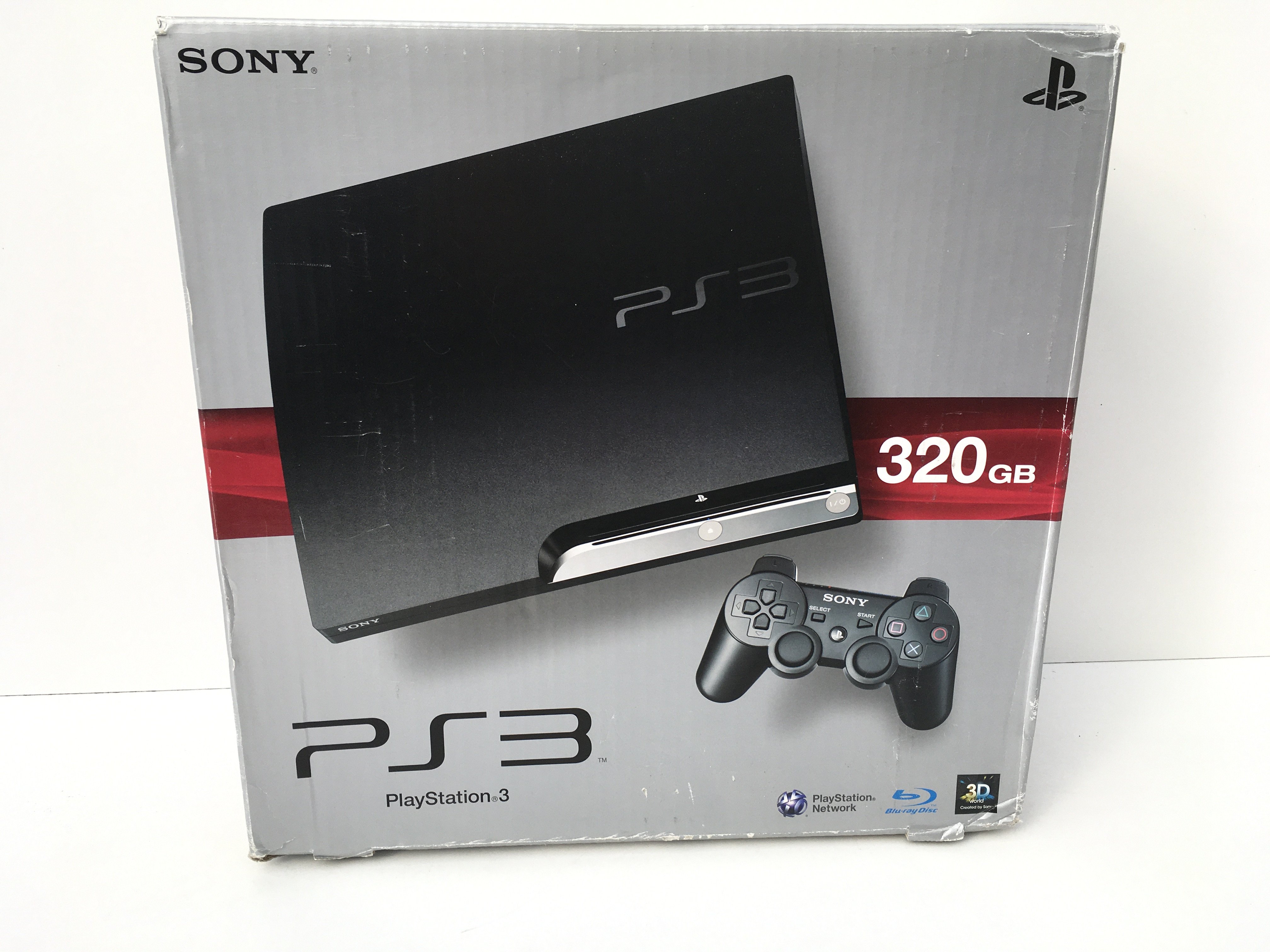 A boxed Sony PlayStation PS3. 320GB. Includes controller and manual. No reserve.