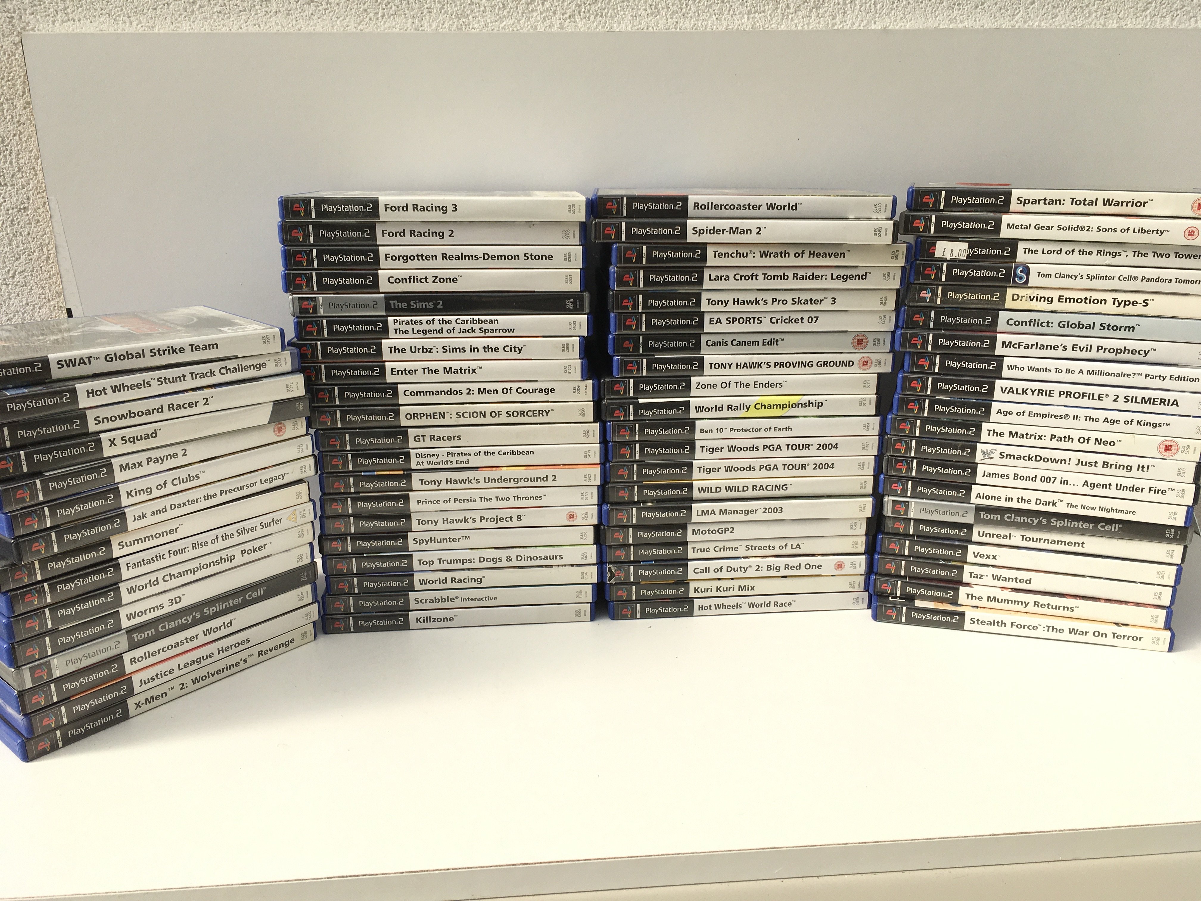 A collection in excess of 70 boxed PlayStation 2 games. No reserve