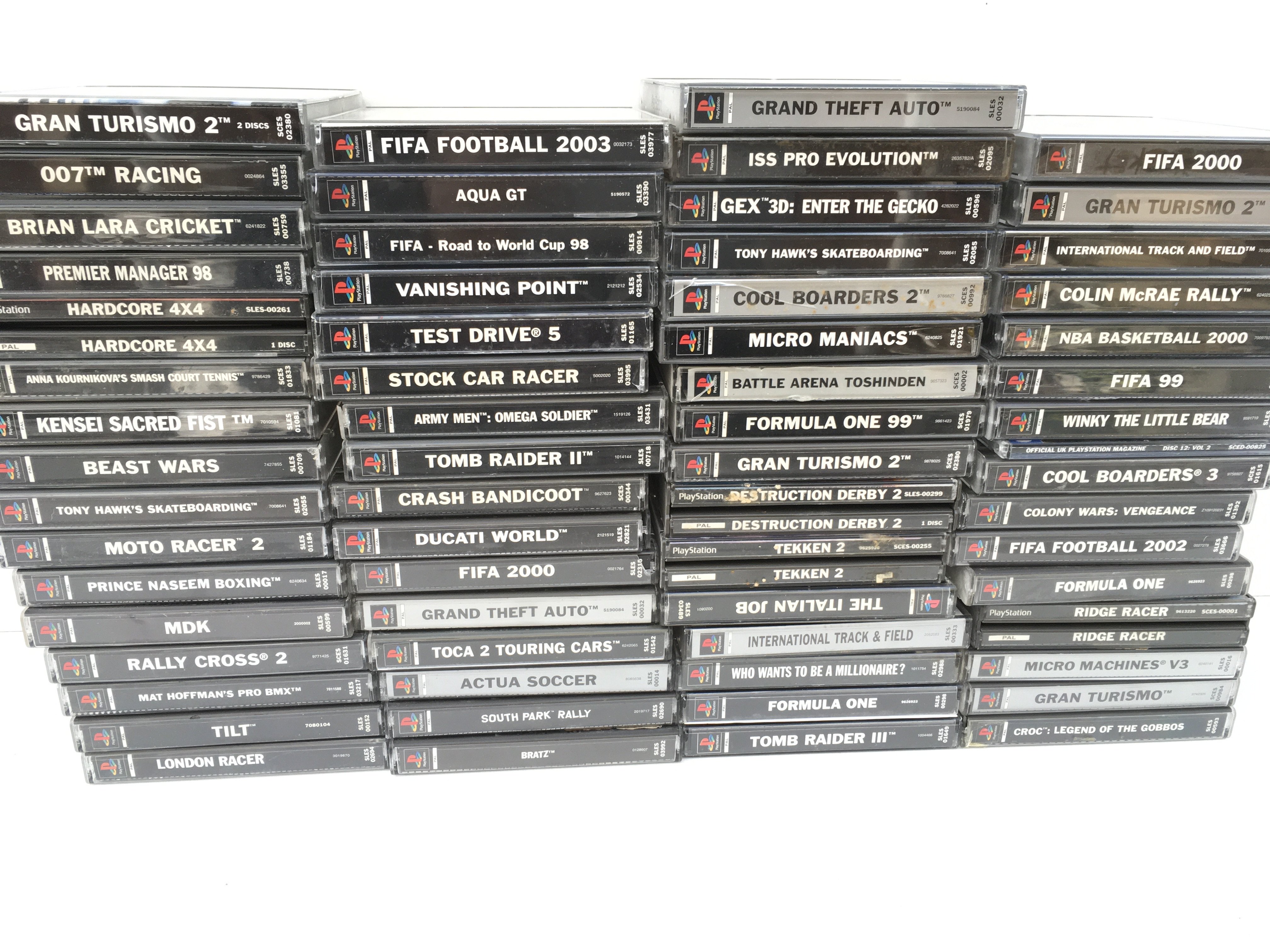 A collection in excess of 60 boxed games for PlayStation. No reserve