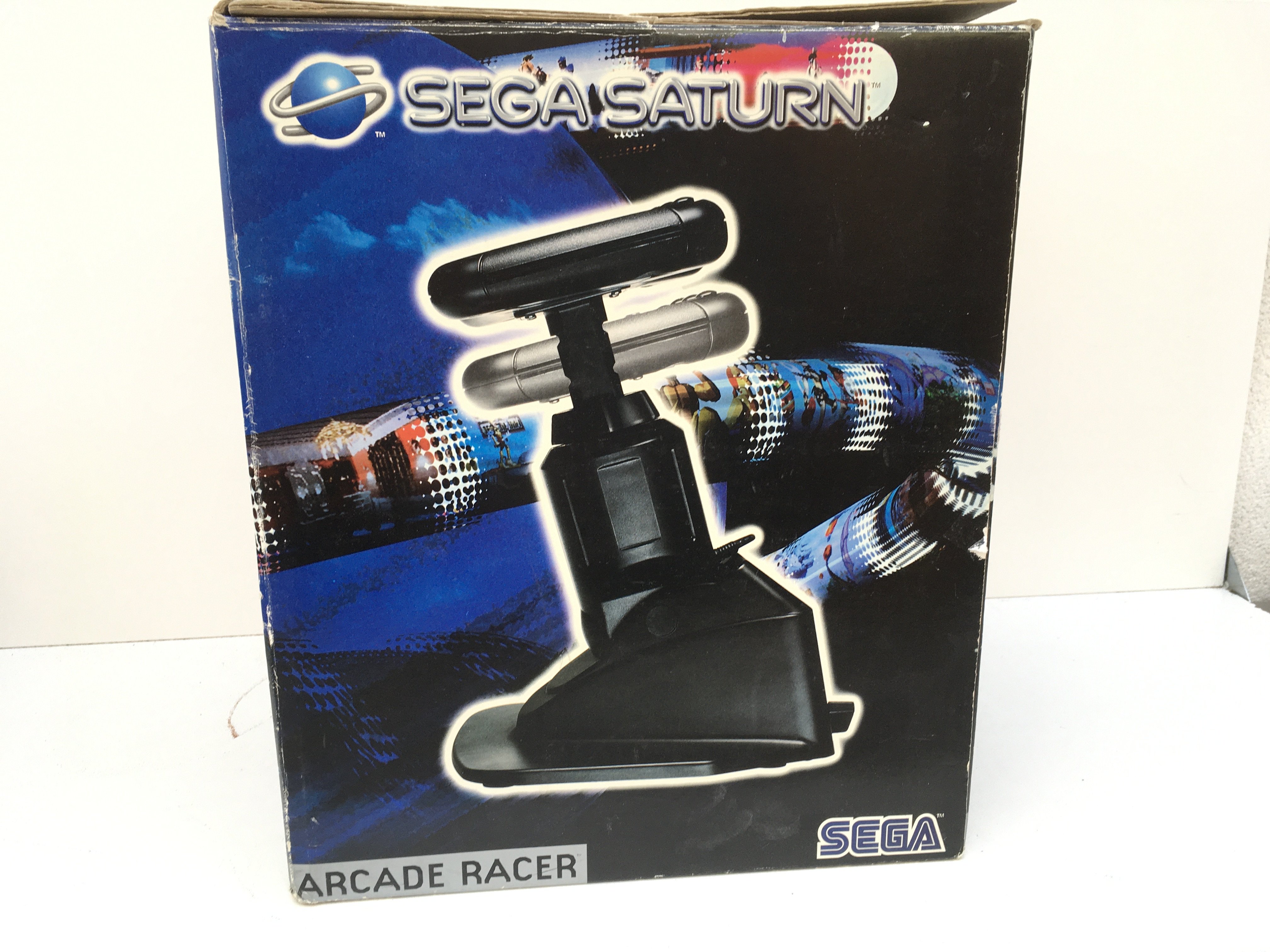 A boxed SEGA SATURN. Arcade Racer. No reserve
