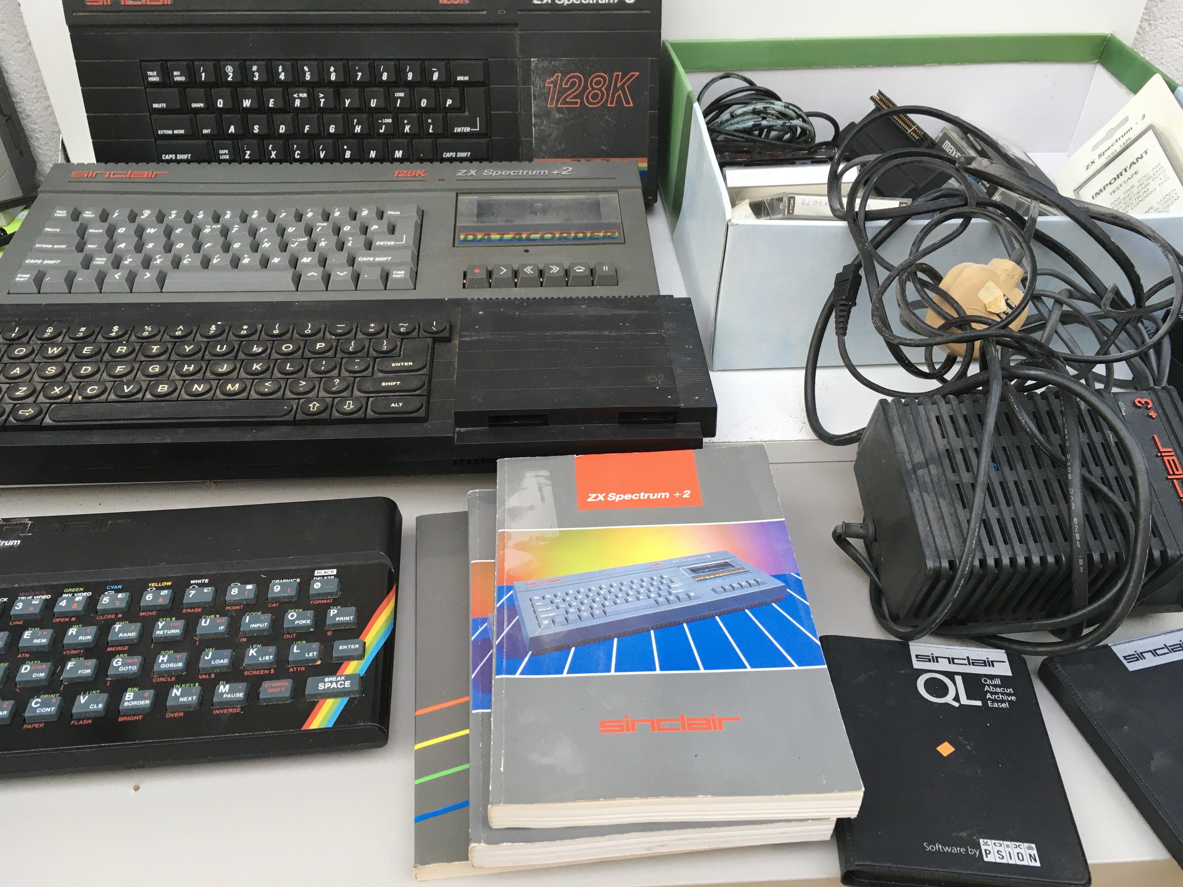 A collection of Sinclair computers including a ZX SPECTRUM &hellip;ZX SPECTRUM +2&hellip;ZX SPECTRUM +3 and a Sinclair QL. Also includes assorted accessories. No reserve