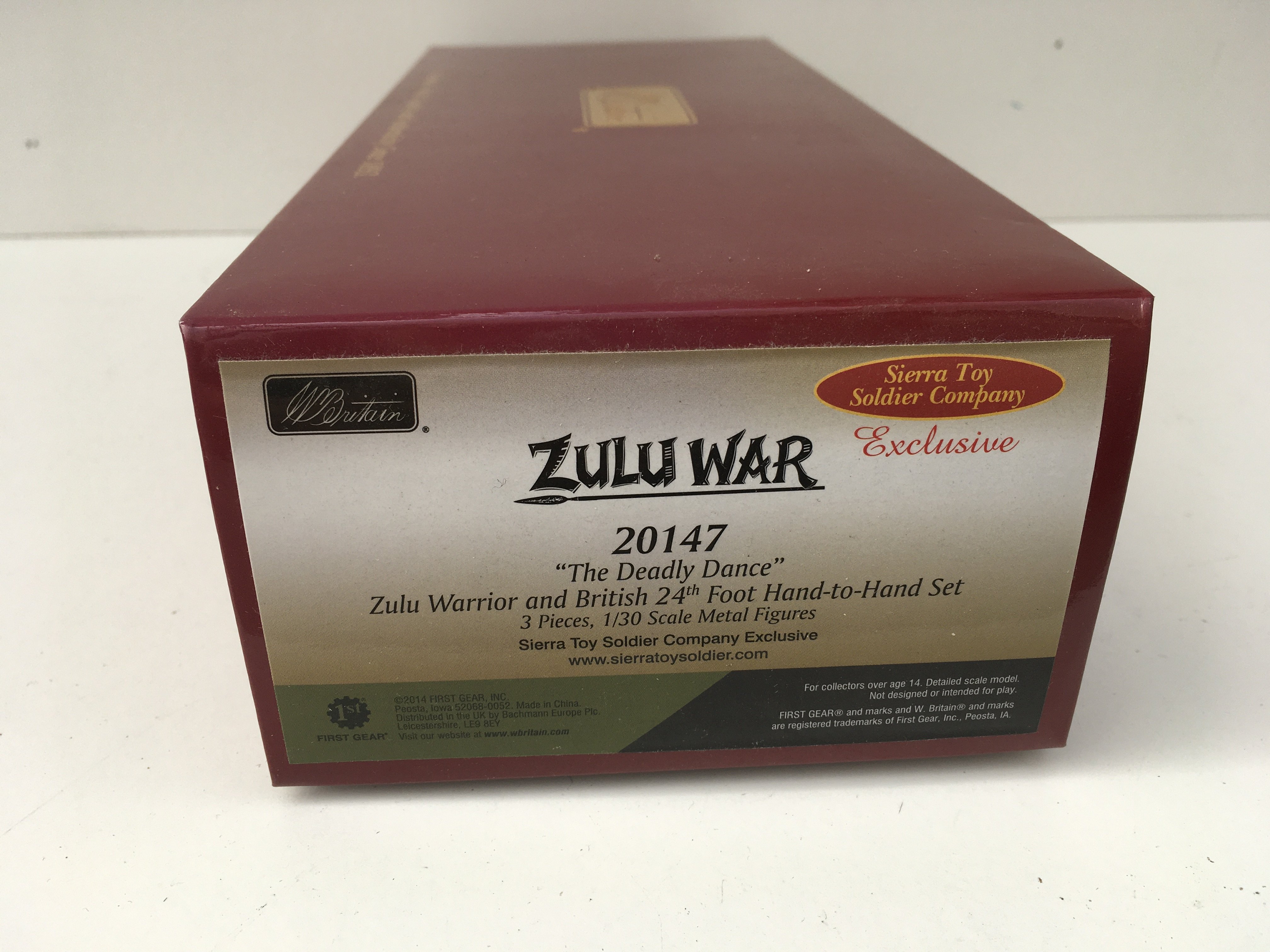 A boxed Minature miliaty model by Britain in the Zulu War series. Features 20147 The Deadly Dance. Ltd edition with certificate. No reserve