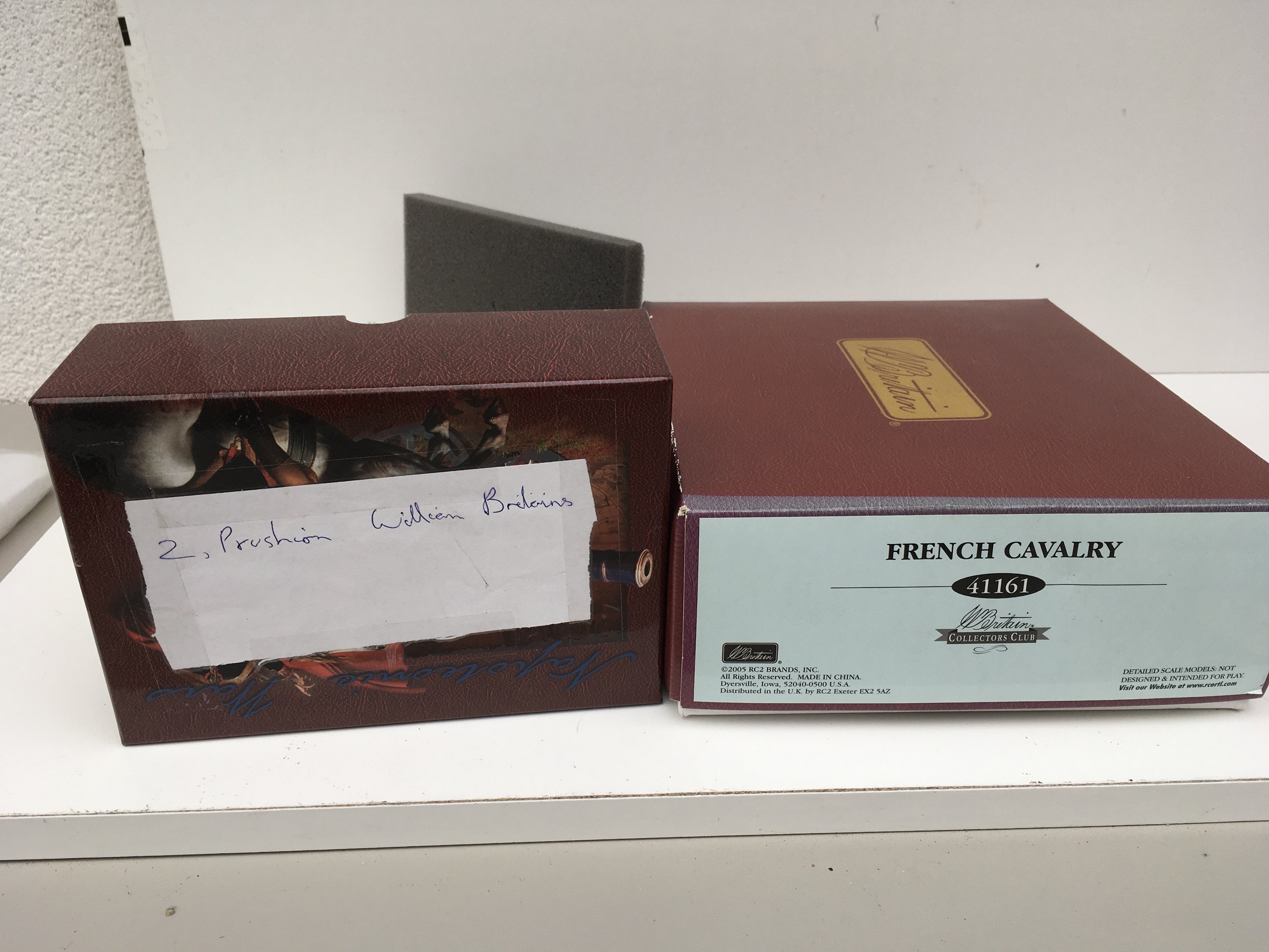 2x boxed Minature military model sets by Britain including 41161 French Cavalry and 2 Prussian infantry in incorrect box. No reserve