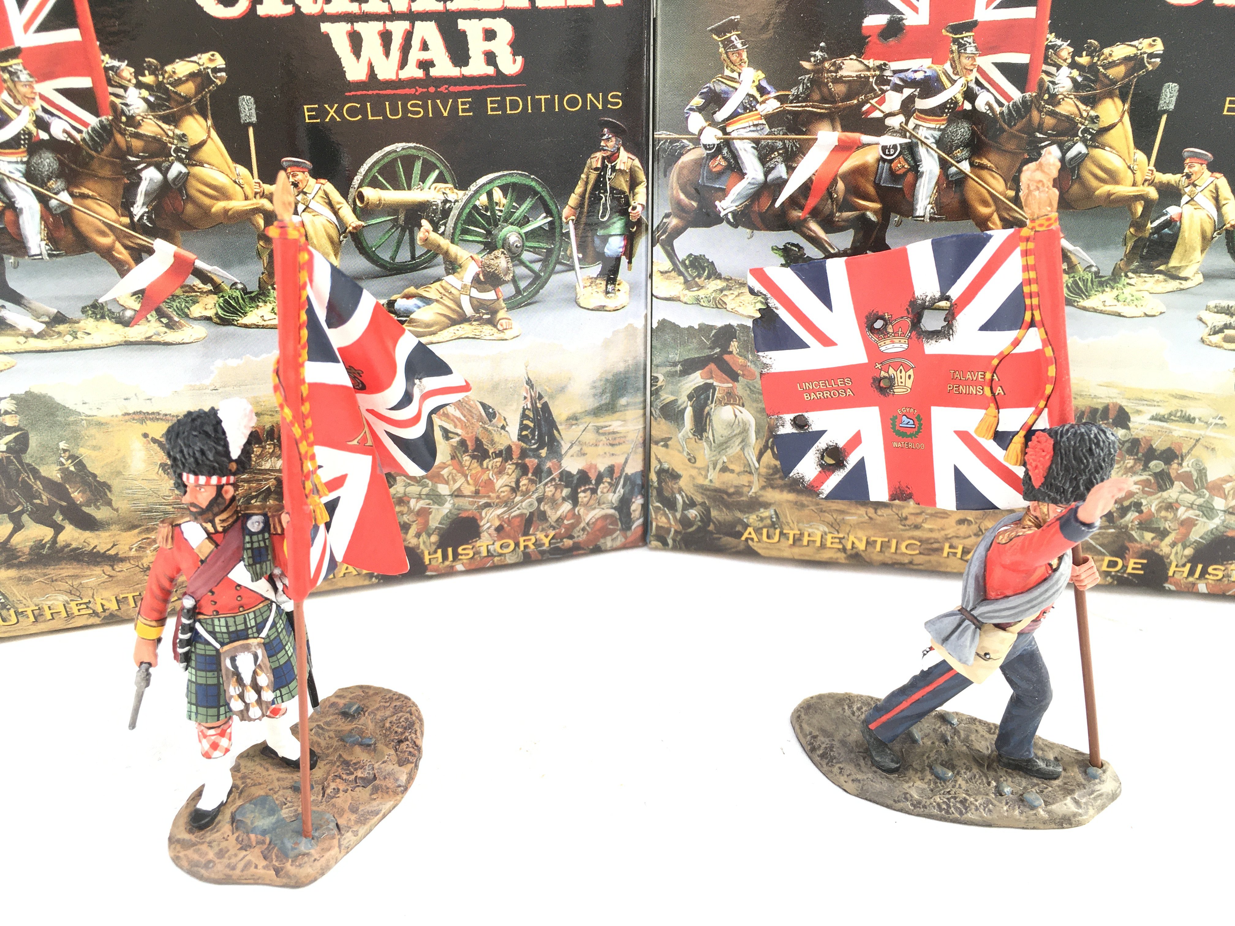 2 X Boxed King And Country Crimean Figures. Cold stream Guards and 93rd Highlander.