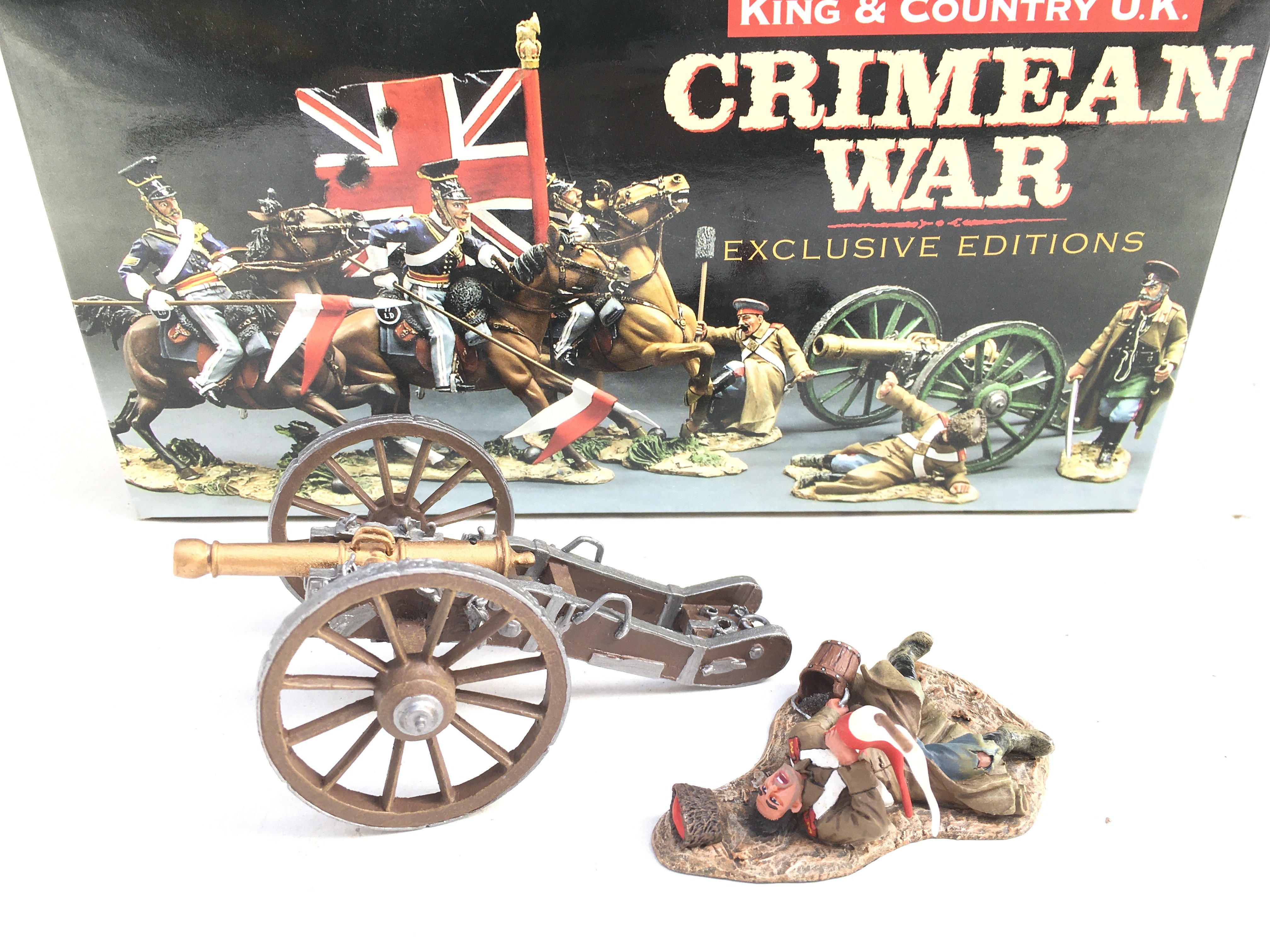 A Boxed King And Country Russian Cannon With Dead Gunner.