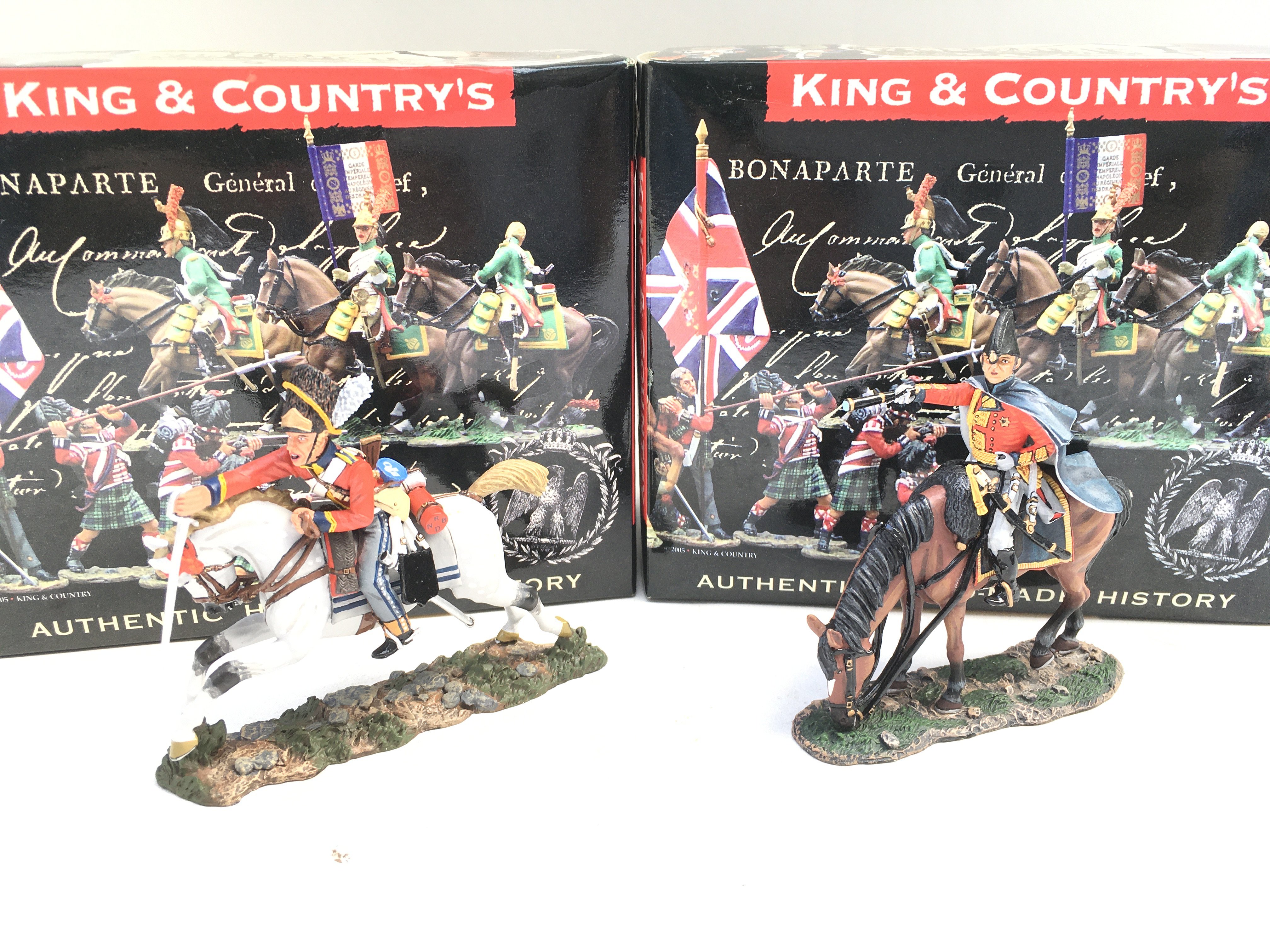 2 X Boxed King And Country Napoleonics Figures. Scots Grey And Duke Of Wellington.(2).