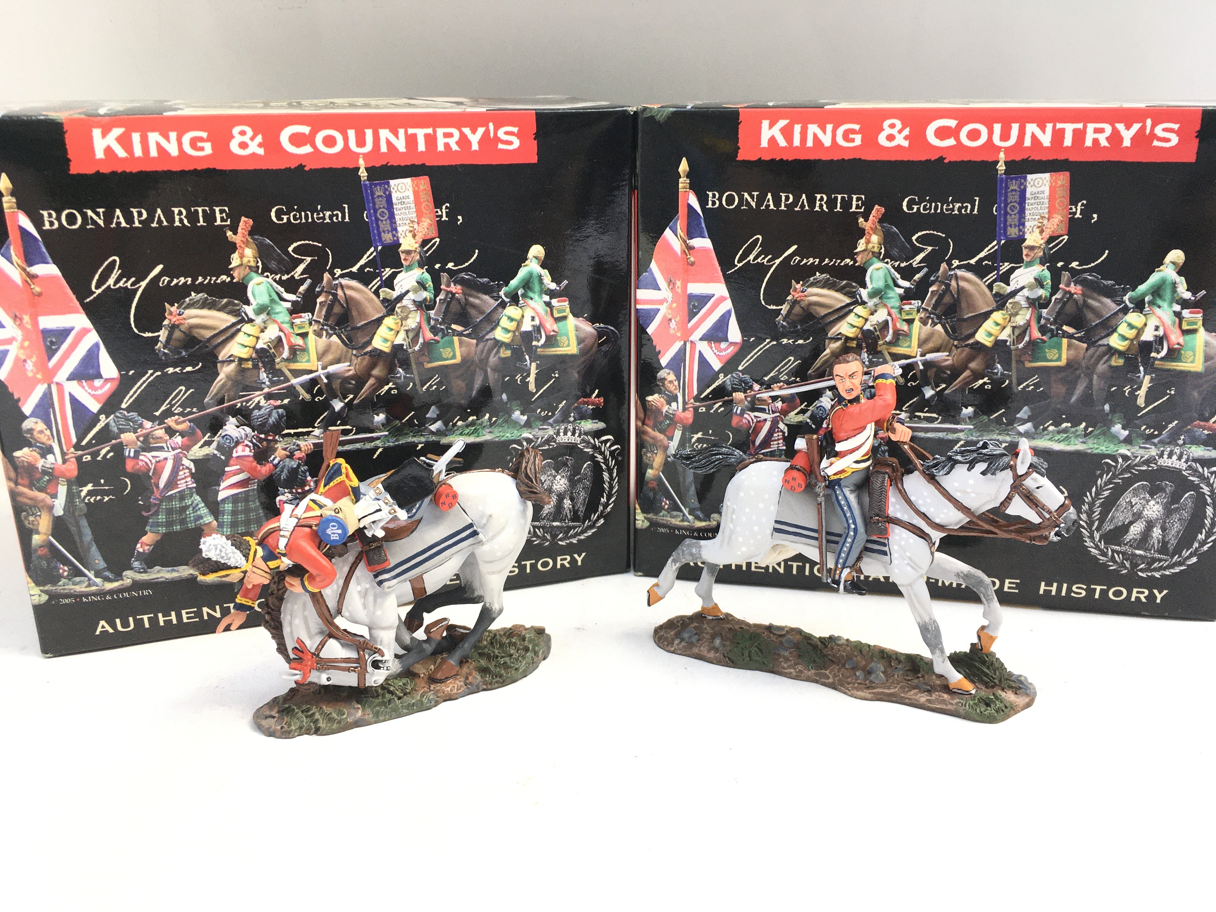 2 X Boxed King And Country Napoleonics Figures. Both Scots Grey.