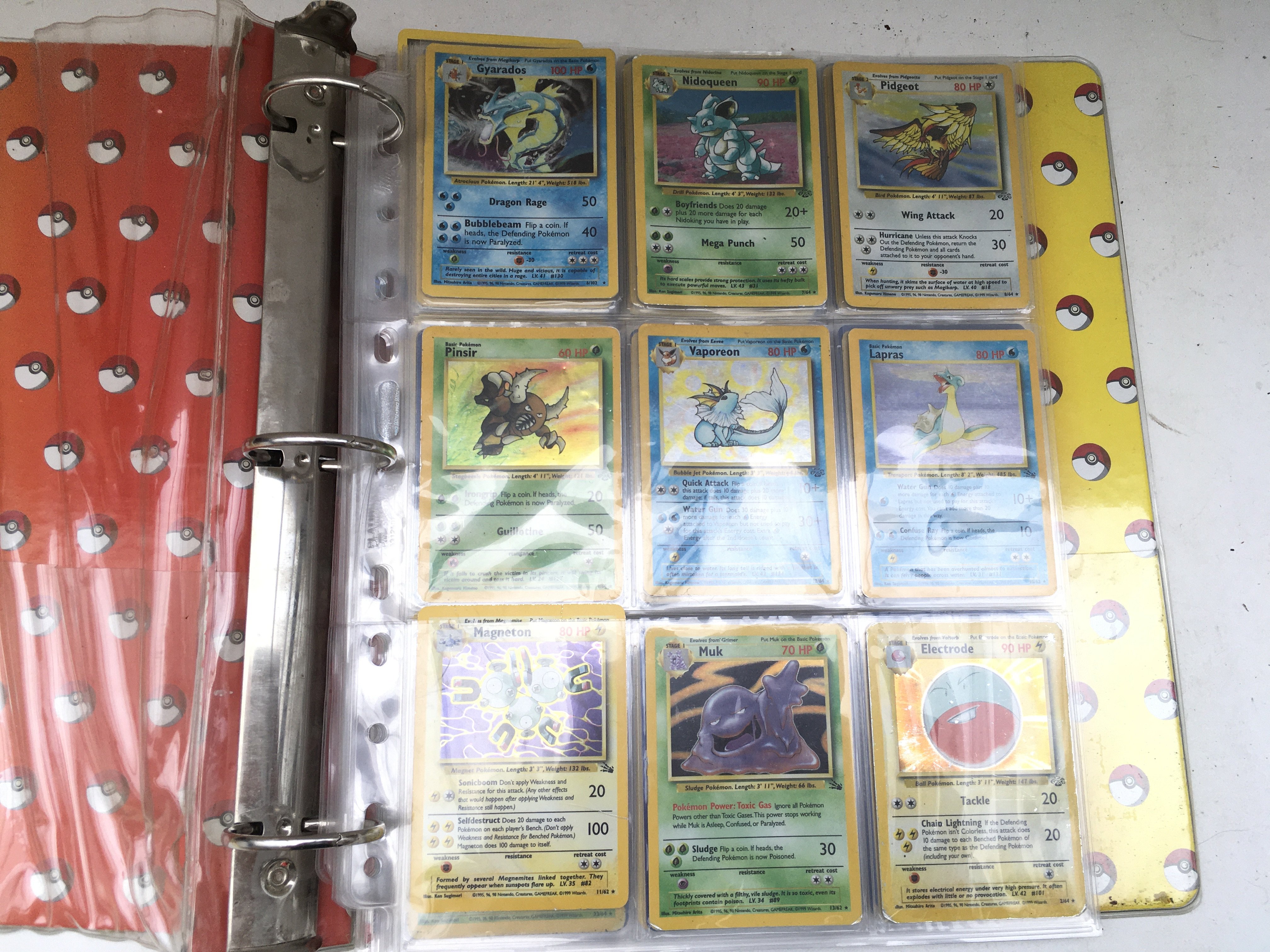 A Binder Containing Vintage Pokemon Cards.