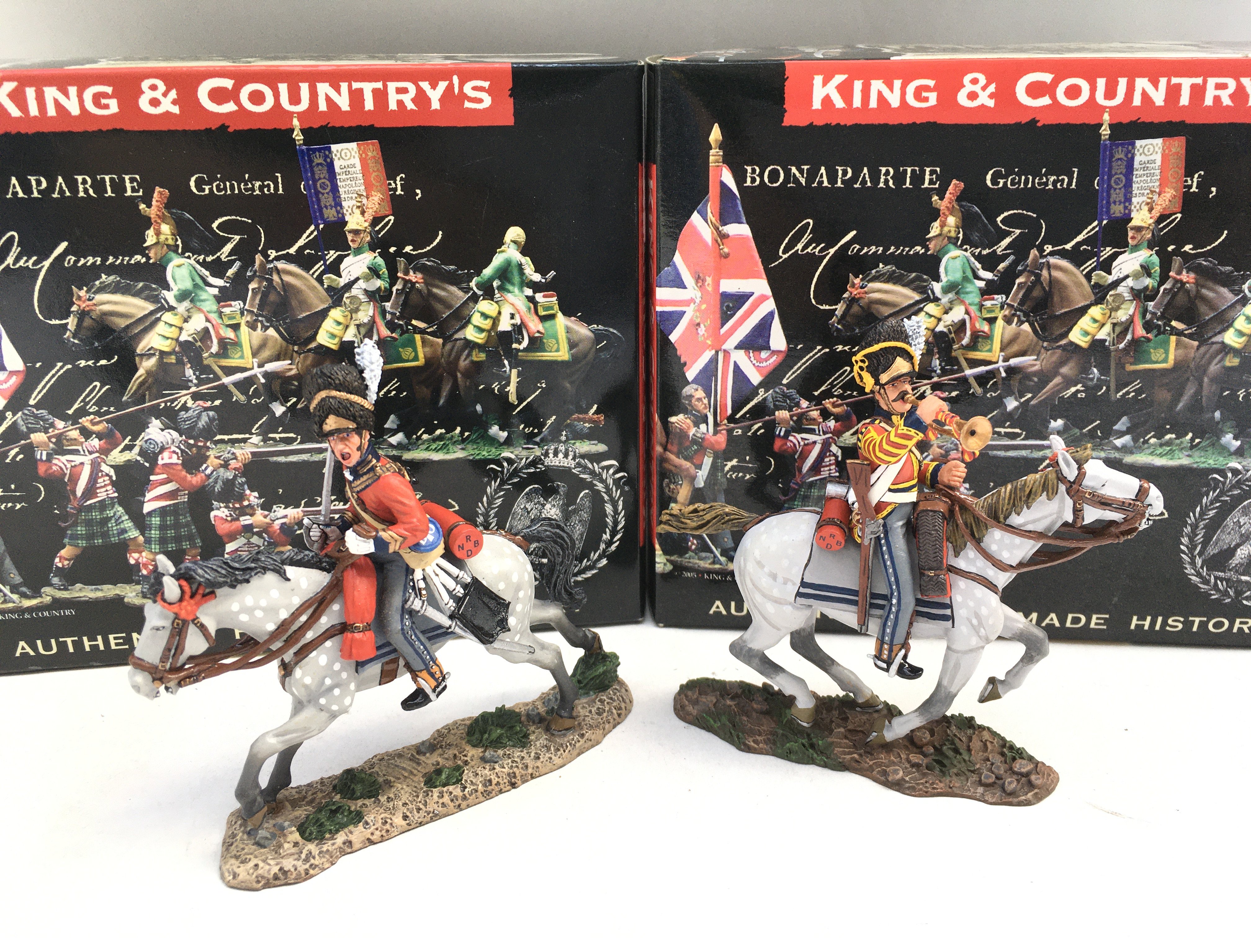 2 X Boxed King And Country Napoleonics Figures. Both Mounted Scots Grey. (2).